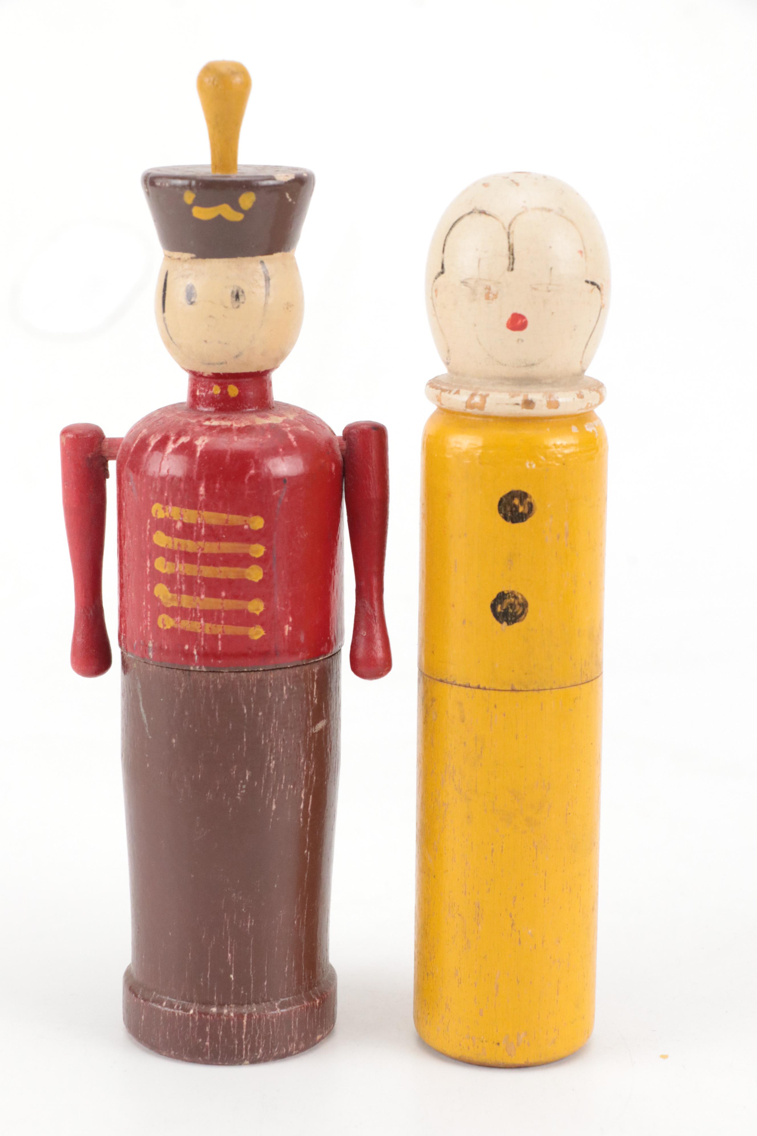 Hand-Carved Folk Art Style Wood Napkin Rings with More