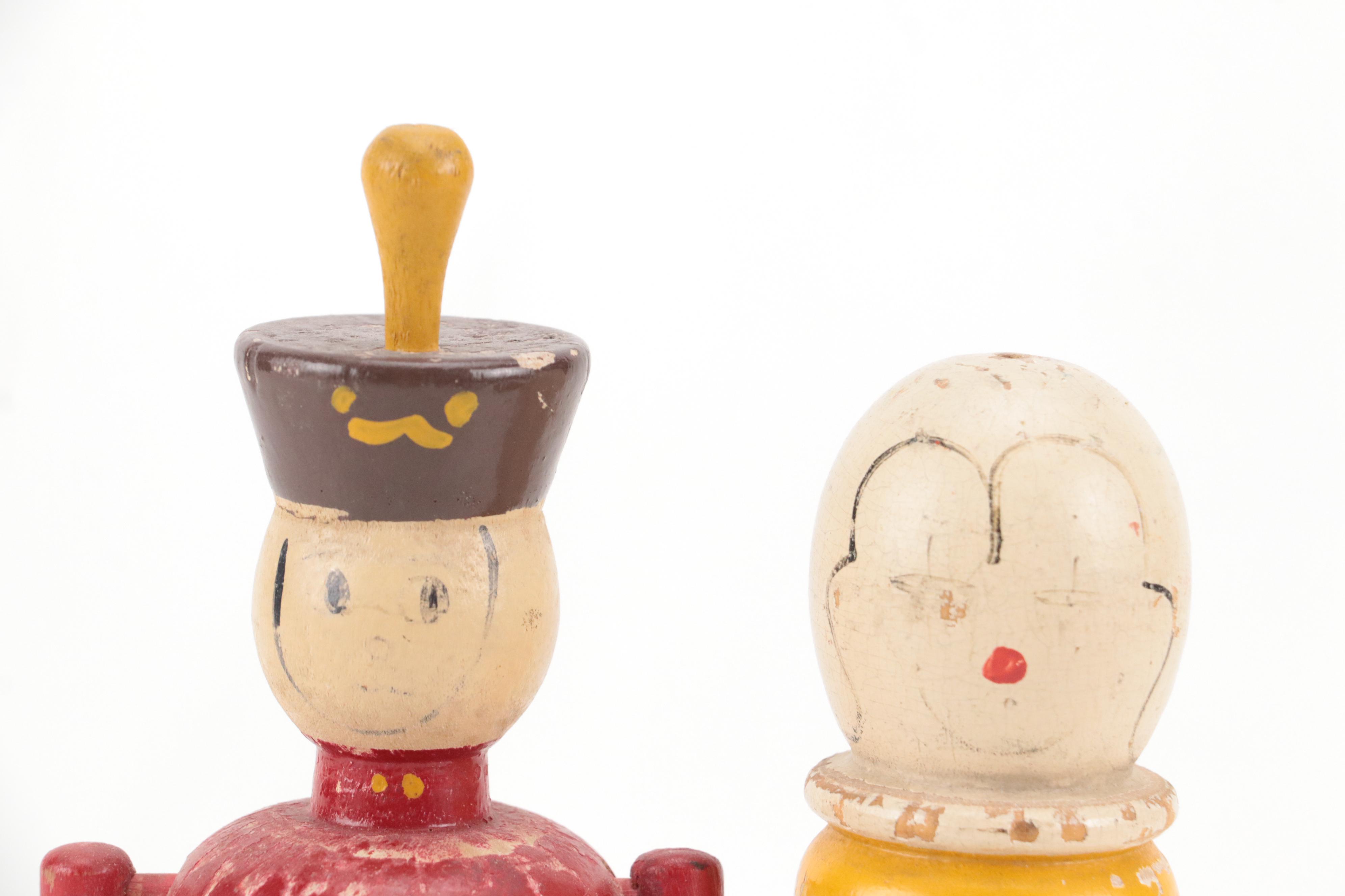 Hand-Carved Folk Art Style Wood Napkin Rings with More