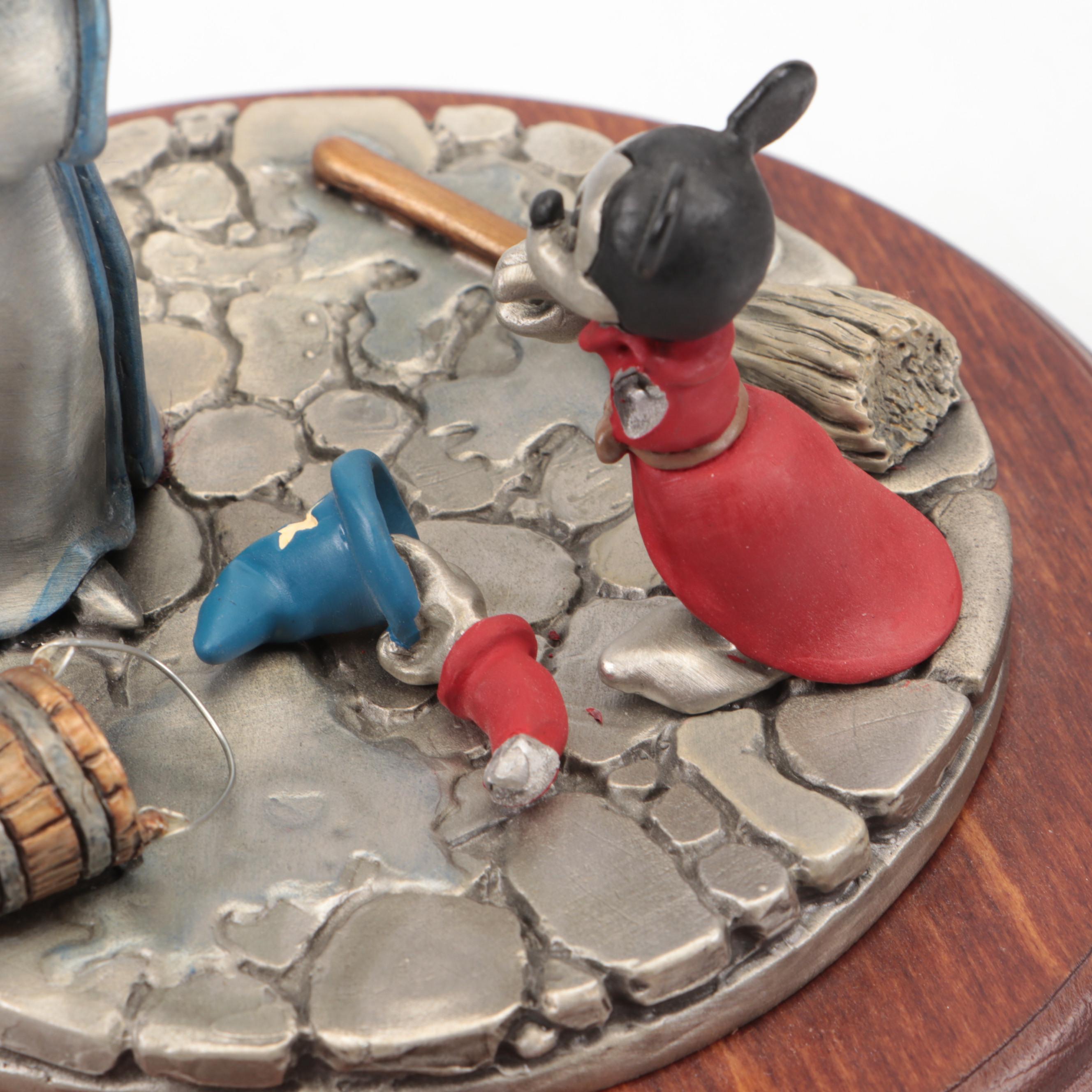 Hudson Limited Edition Pewter on Wood "Fantasia" Figurines