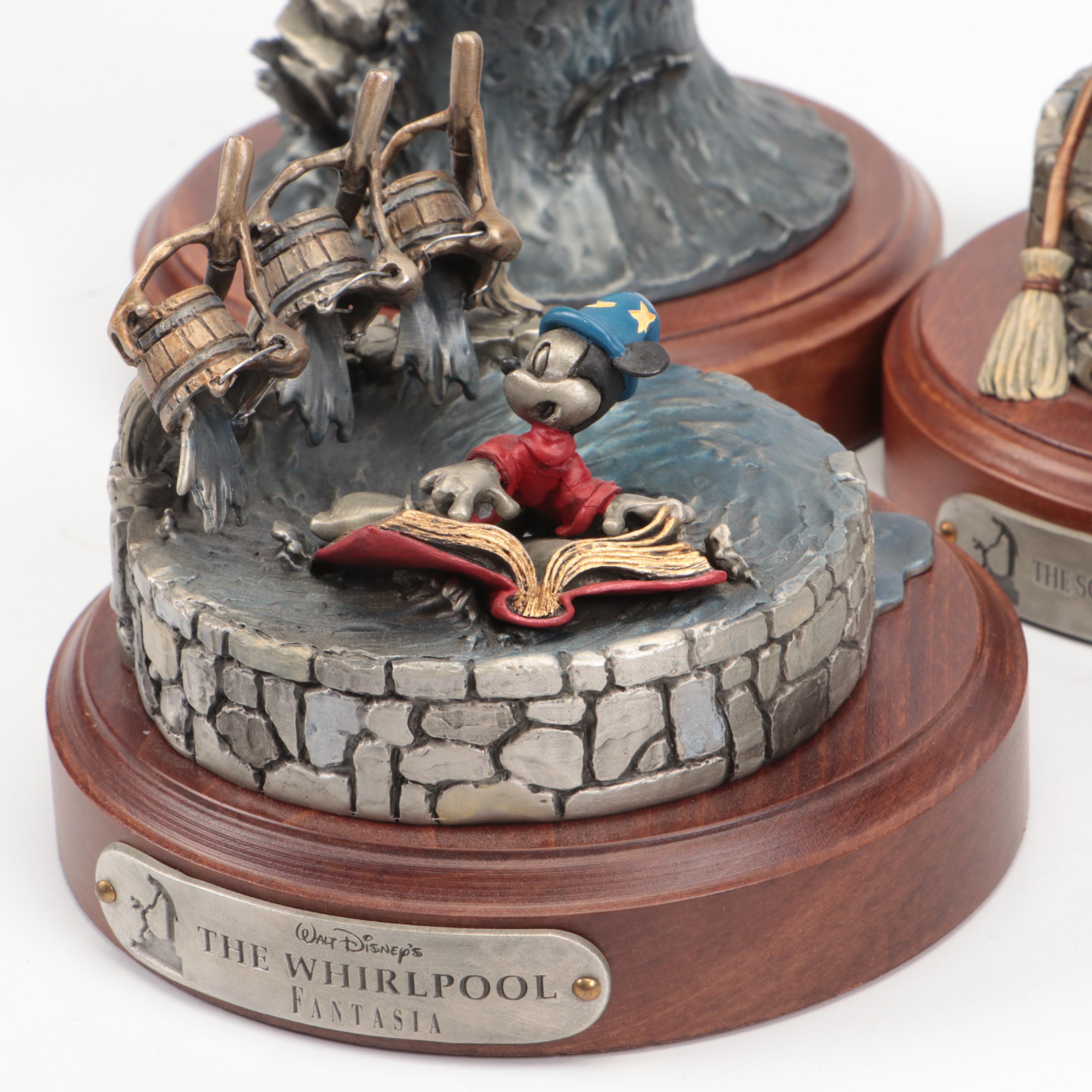 Hudson Limited Edition Pewter on Wood "Fantasia" Figurines