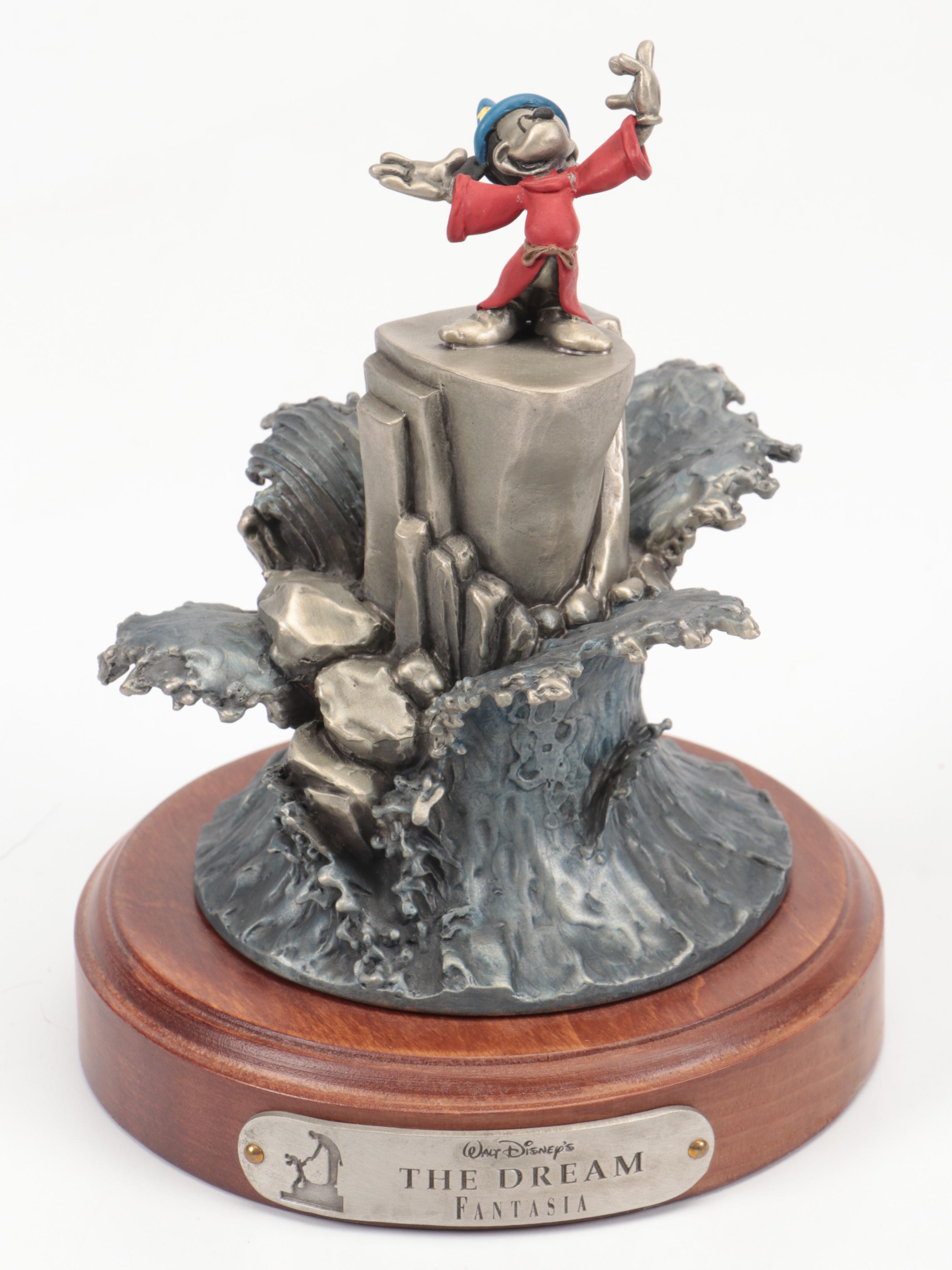 Hudson Limited Edition Pewter on Wood "Fantasia" Figurines