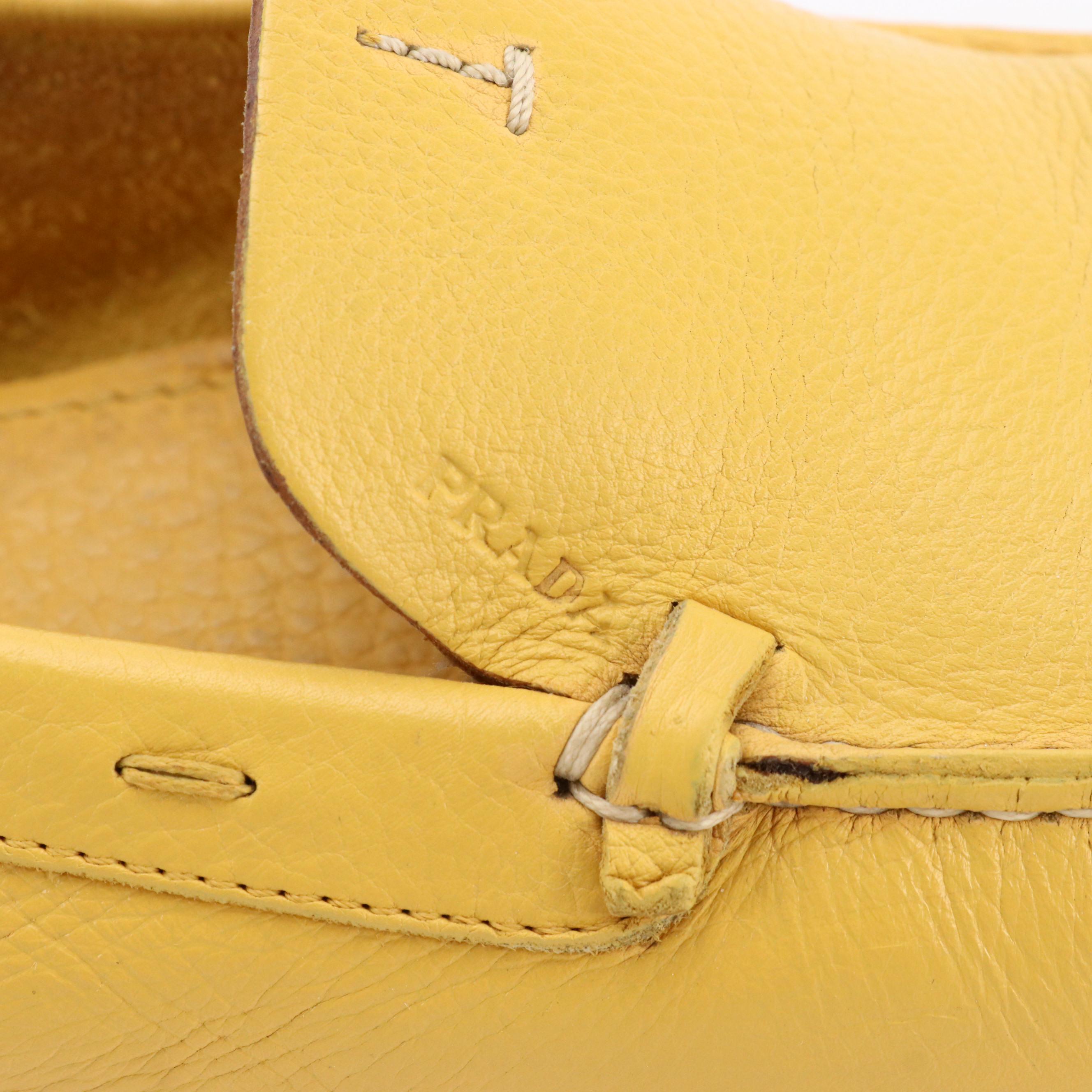 Prada Leather Driving Shoes with Box