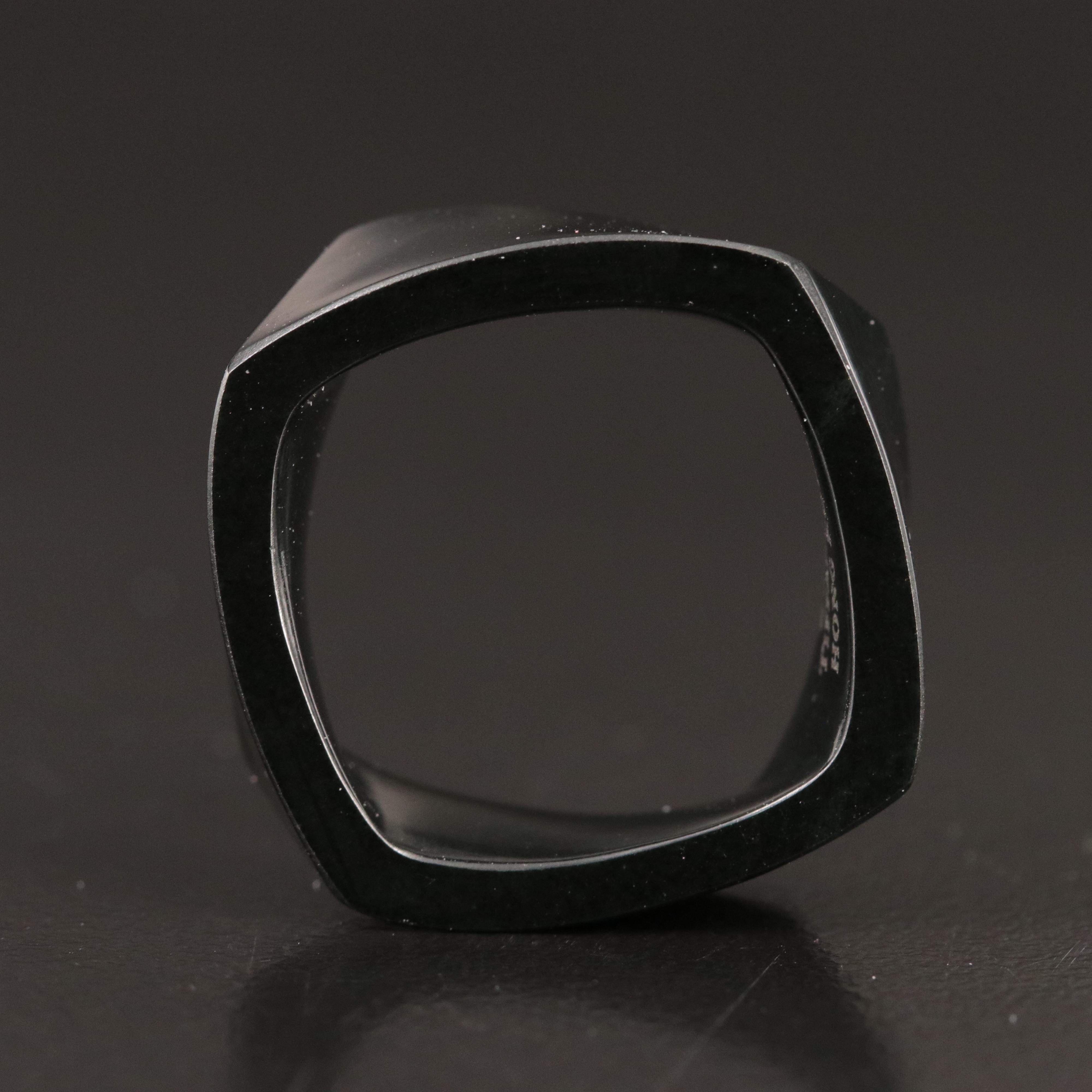 Frank Gehry for Tiffany & Co. Black Onyx Torque Ring