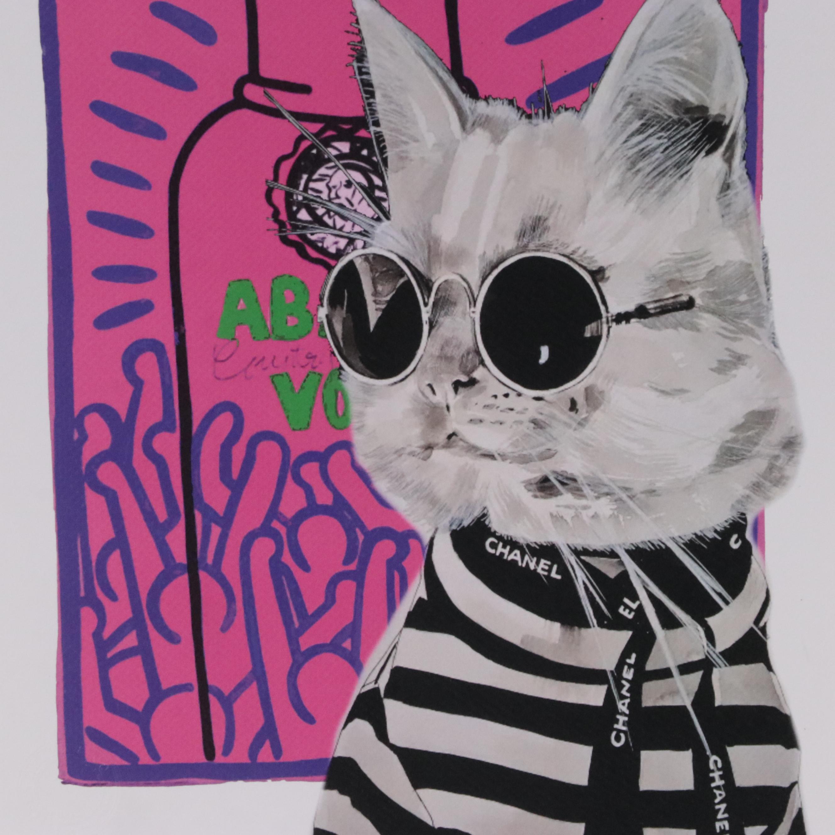 Death NYC Pop Art Graphic Print of Keith Haring x Chanel, 2023