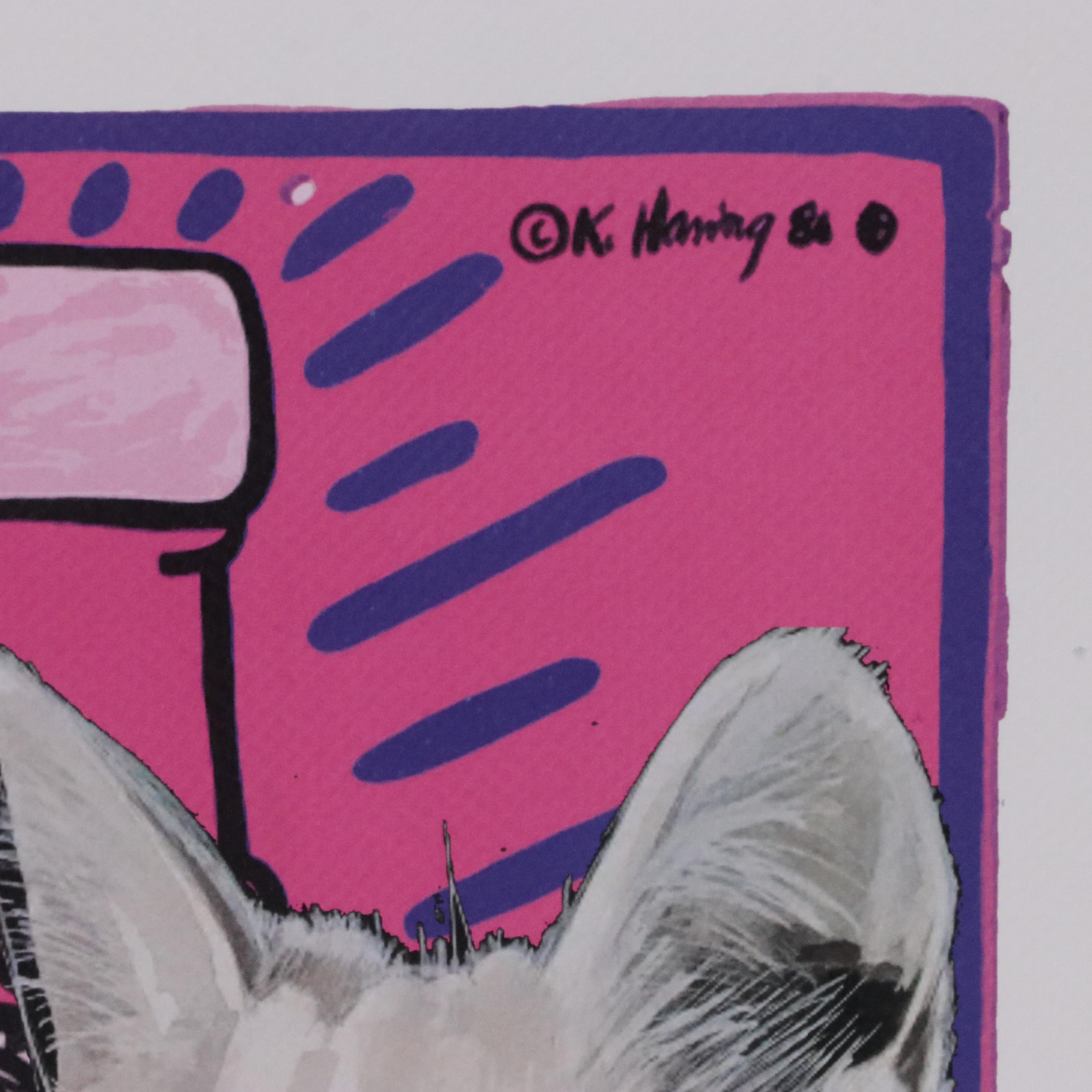 Death NYC Pop Art Graphic Print of Keith Haring x Chanel, 2023