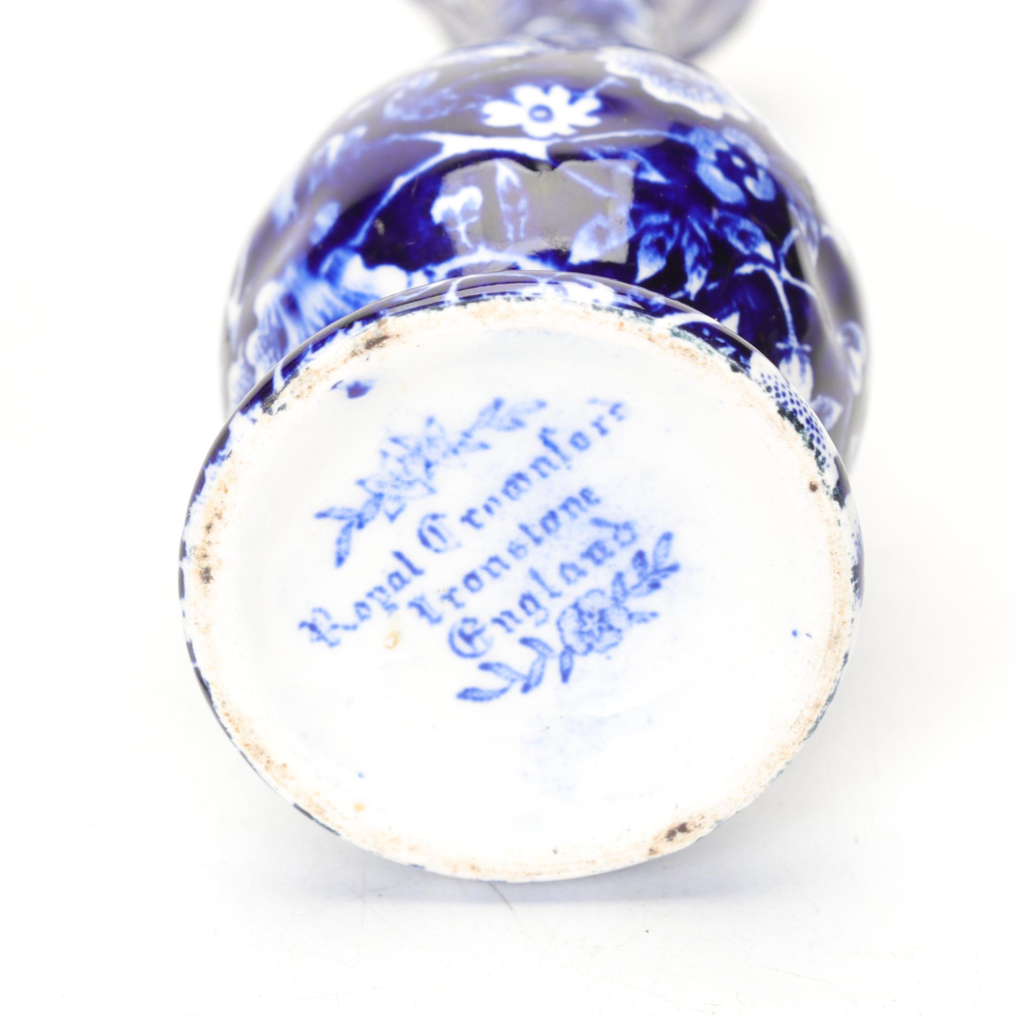 Crownford Blue "Calico" Dinnerware, Early to Mid 20th Century