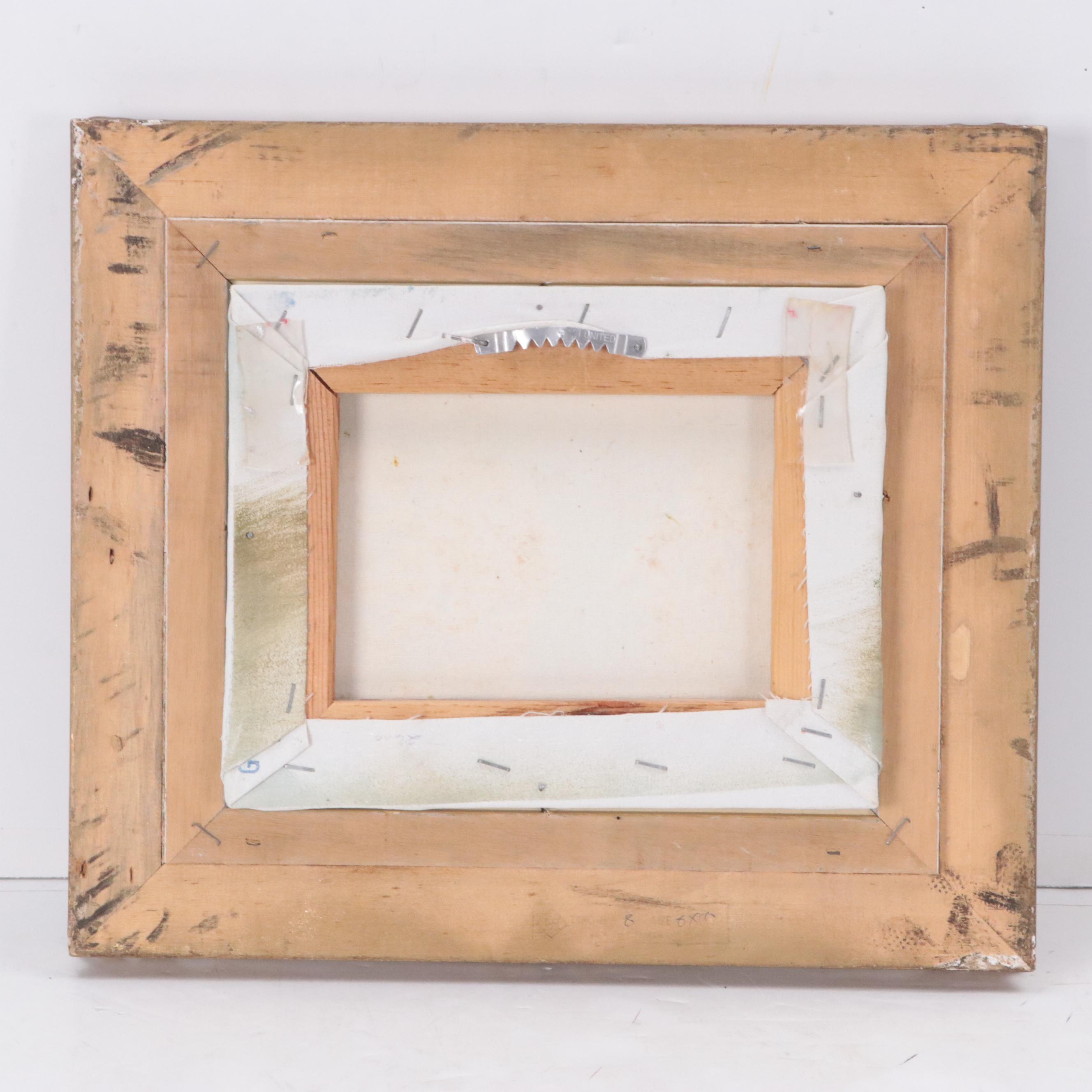 Idyllic Waterfall Landscape With Figure, Circa 1980