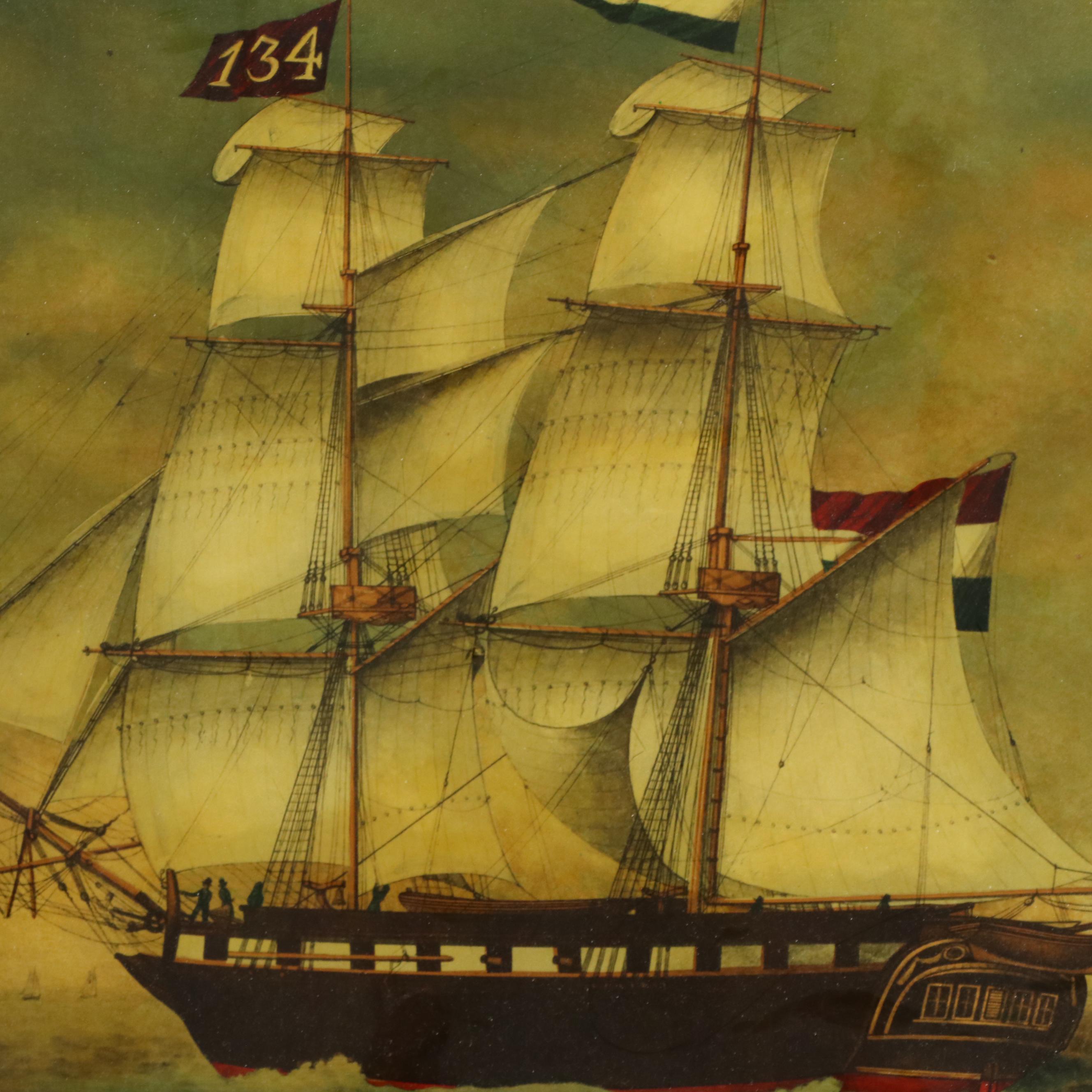 Photomechanical Print After Jan Mooy "Diana van Amsterdam Kaptein E Bax"