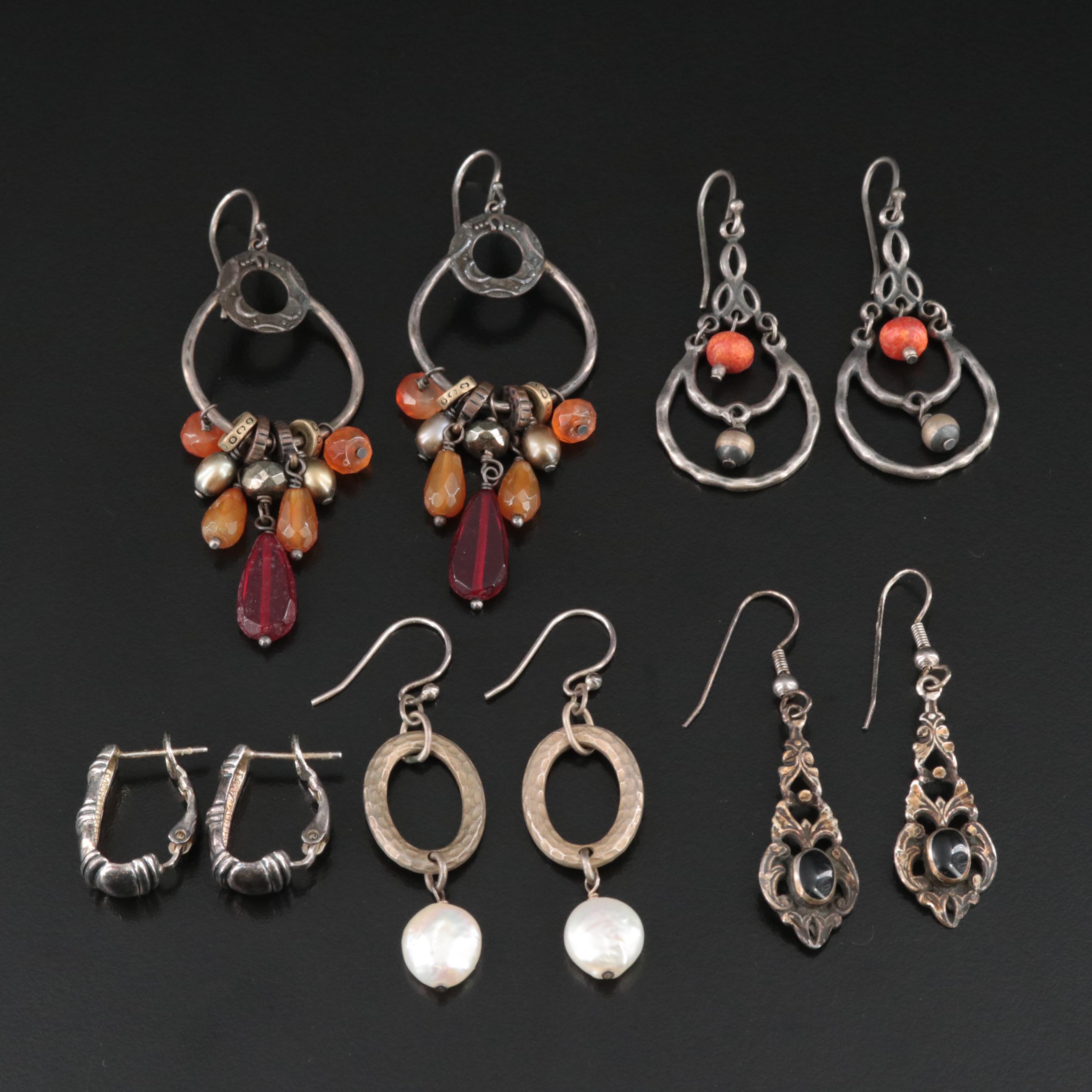 Silpada, Pearl, Coral and Chalcedony Featured in Sterling Earring Collection