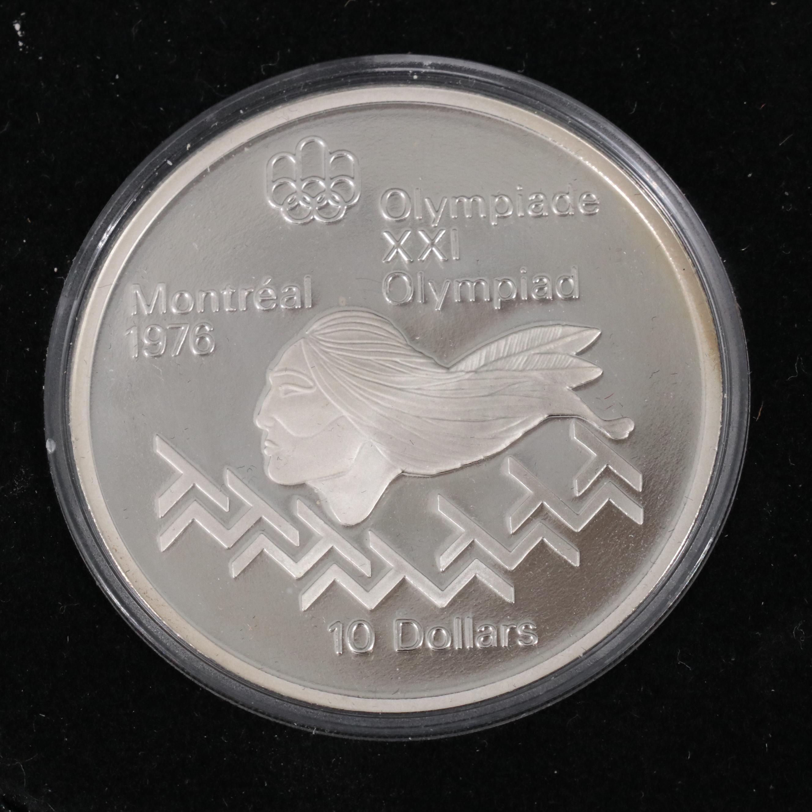 1976 Canada Four Piece Olympic Silver Coin Proof Set