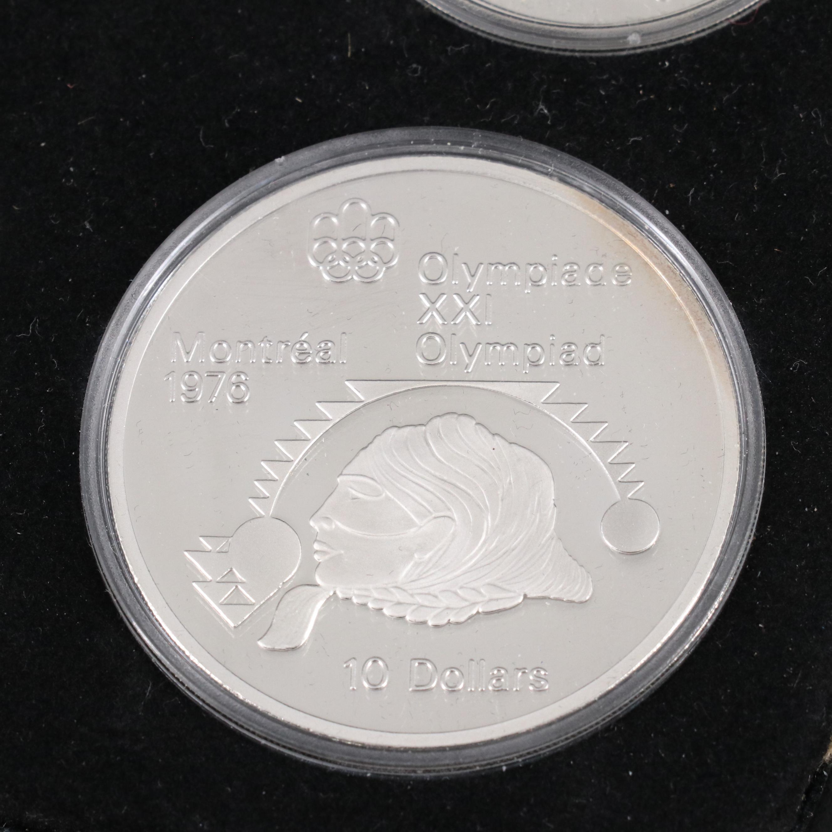 1976 Canada Four Piece Olympic Silver Coin Proof Set