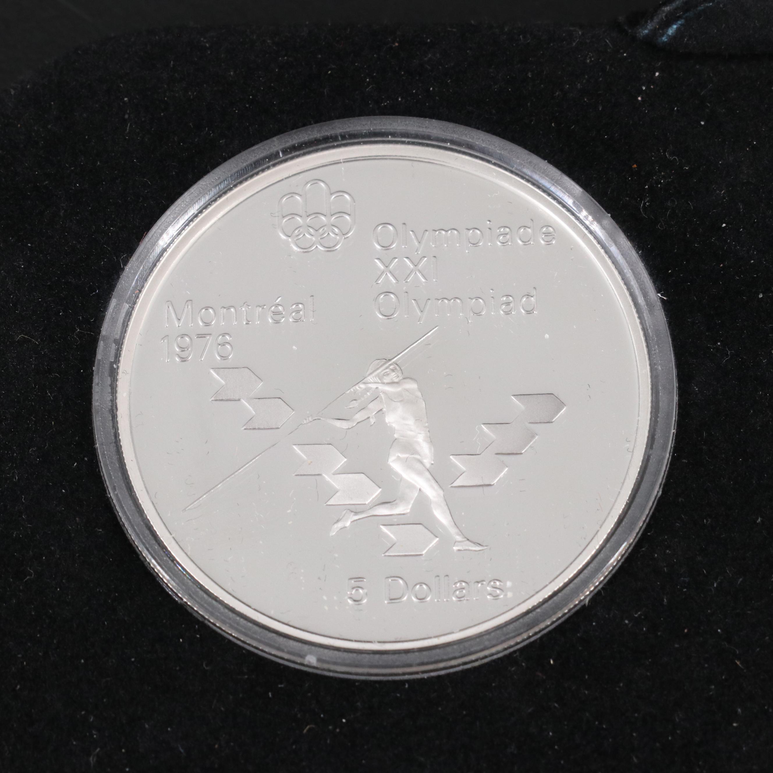 1976 Canada Four Piece Olympic Silver Coin Proof Set