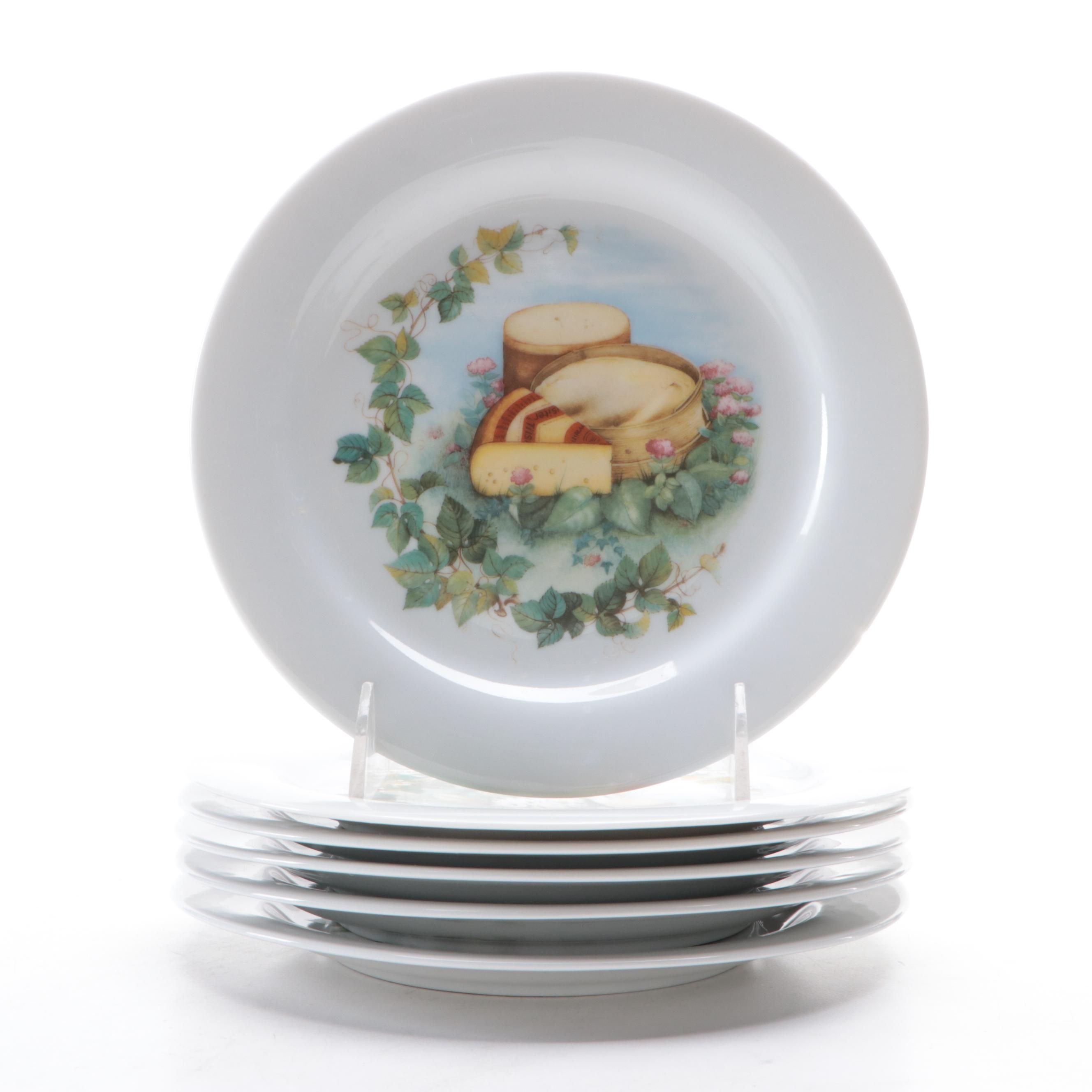 Josef Kuba Porcelain Cheese Plates