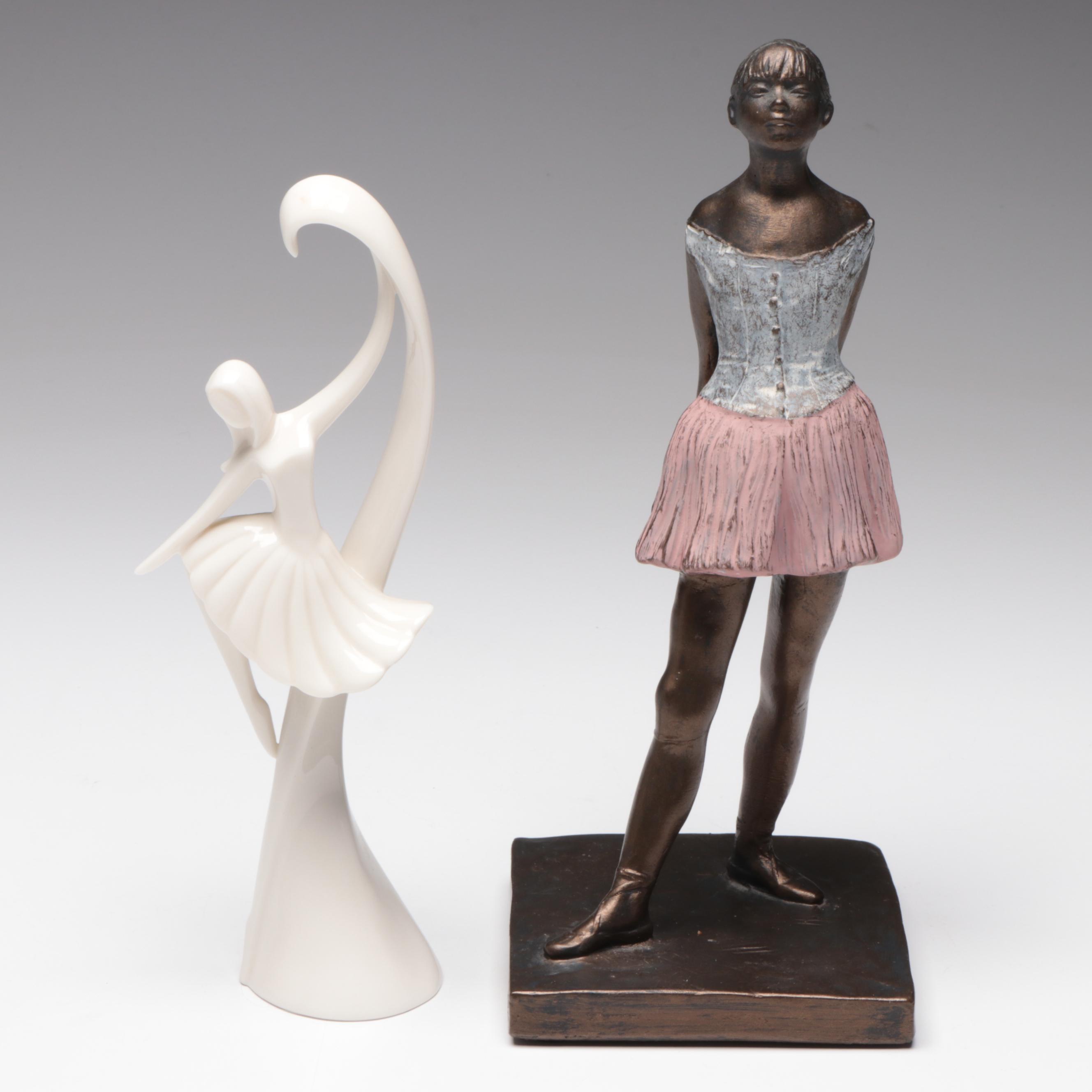 Goebel "Village Boy" Porcelain Hummel Figurine with Chalkware and Other Décor