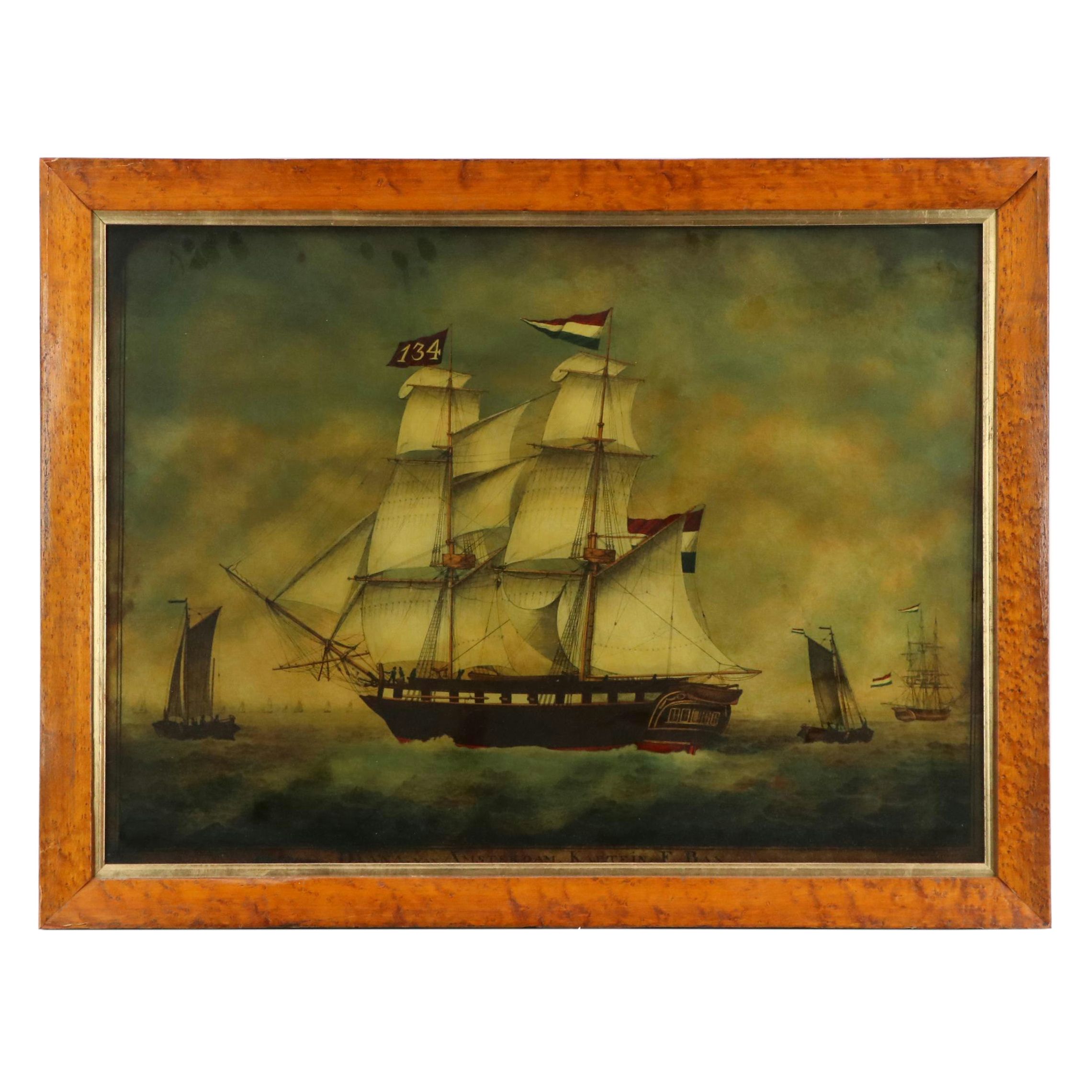 Photomechanical Print After Jan Mooy "Diana van Amsterdam Kaptein E Bax"