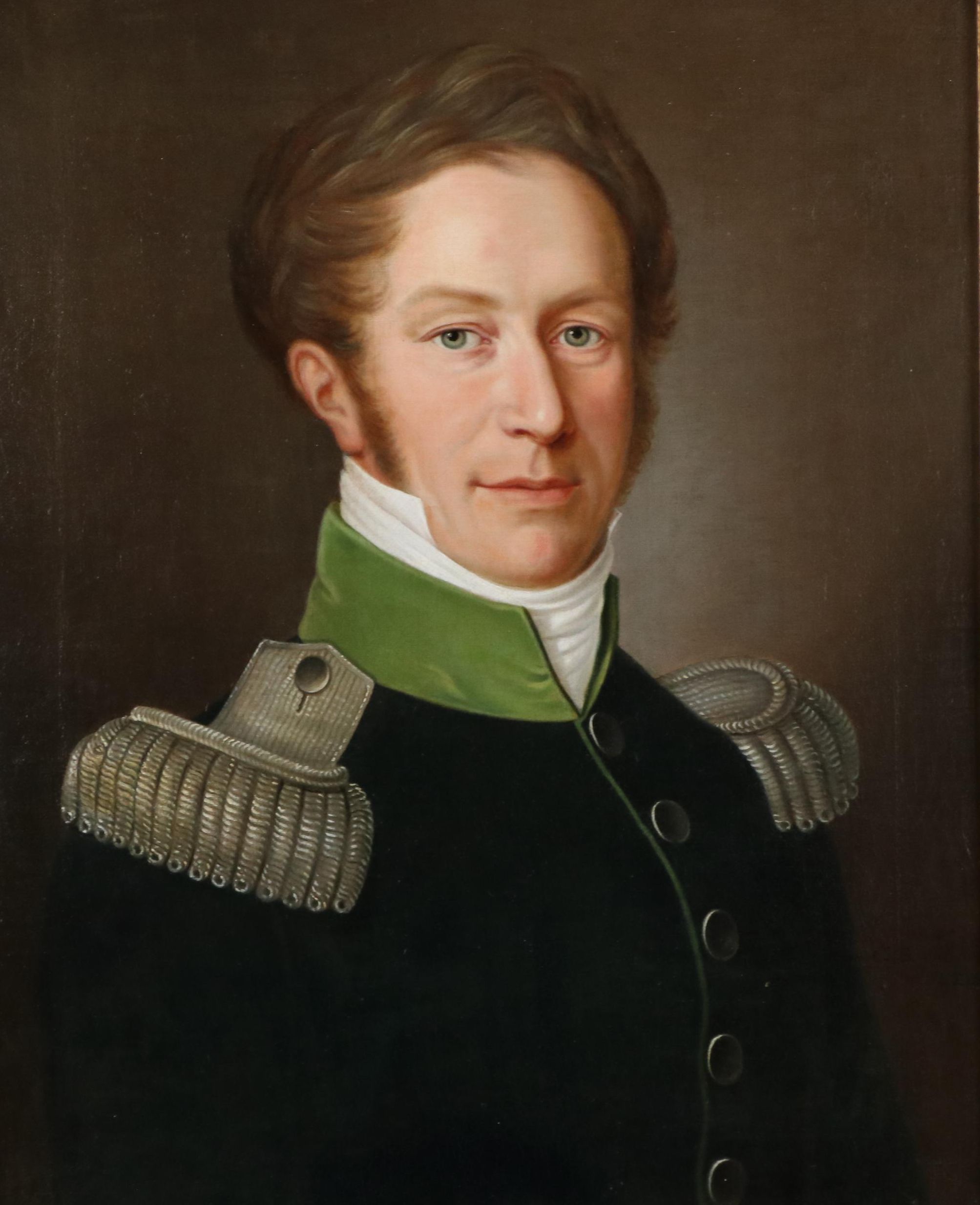 C. Burkhardt Military Portrait Oil Painting, 1820