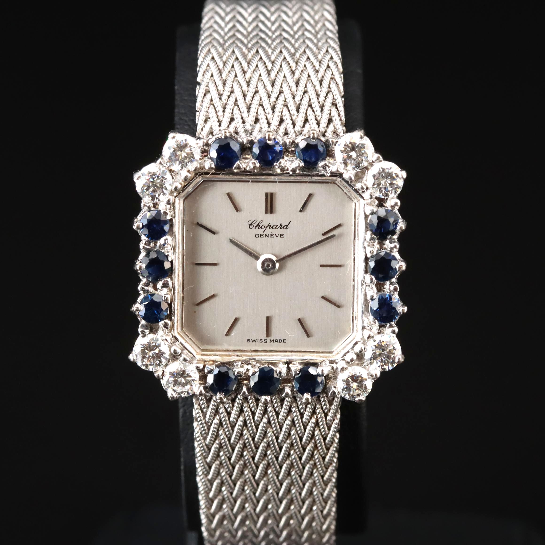 18K Chopard Custom 1.20 CTW Diamond and Sapphire Watch