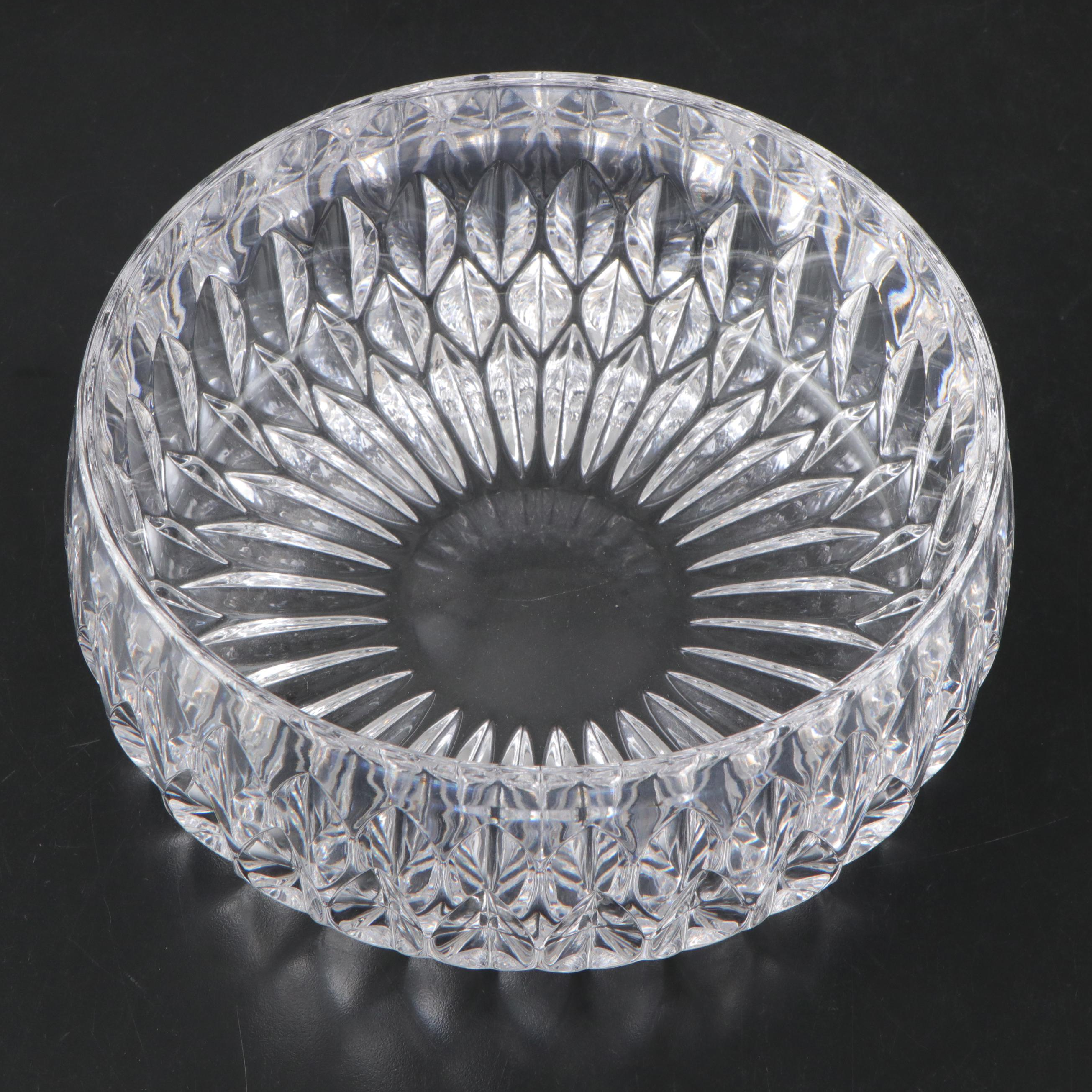 Gorham "Althea" Crystal Bowl and Pocket Vase with Mikasa "Everest" Candlesticks