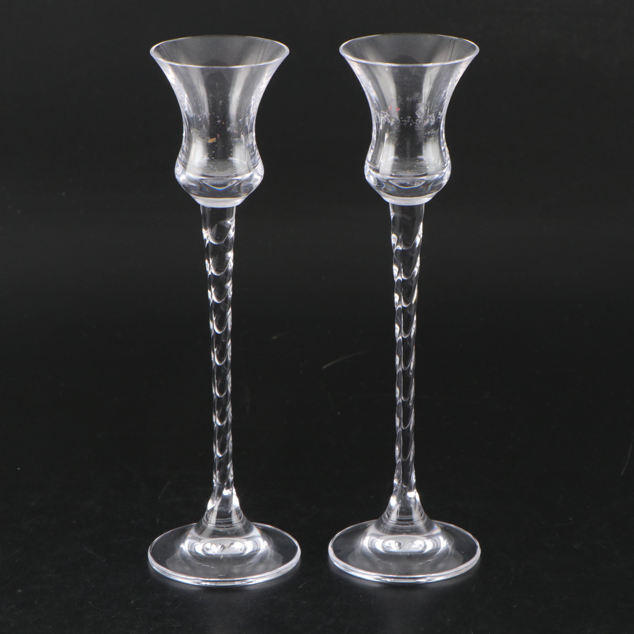 Gorham "Althea" Crystal Bowl and Pocket Vase with Mikasa "Everest" Candlesticks