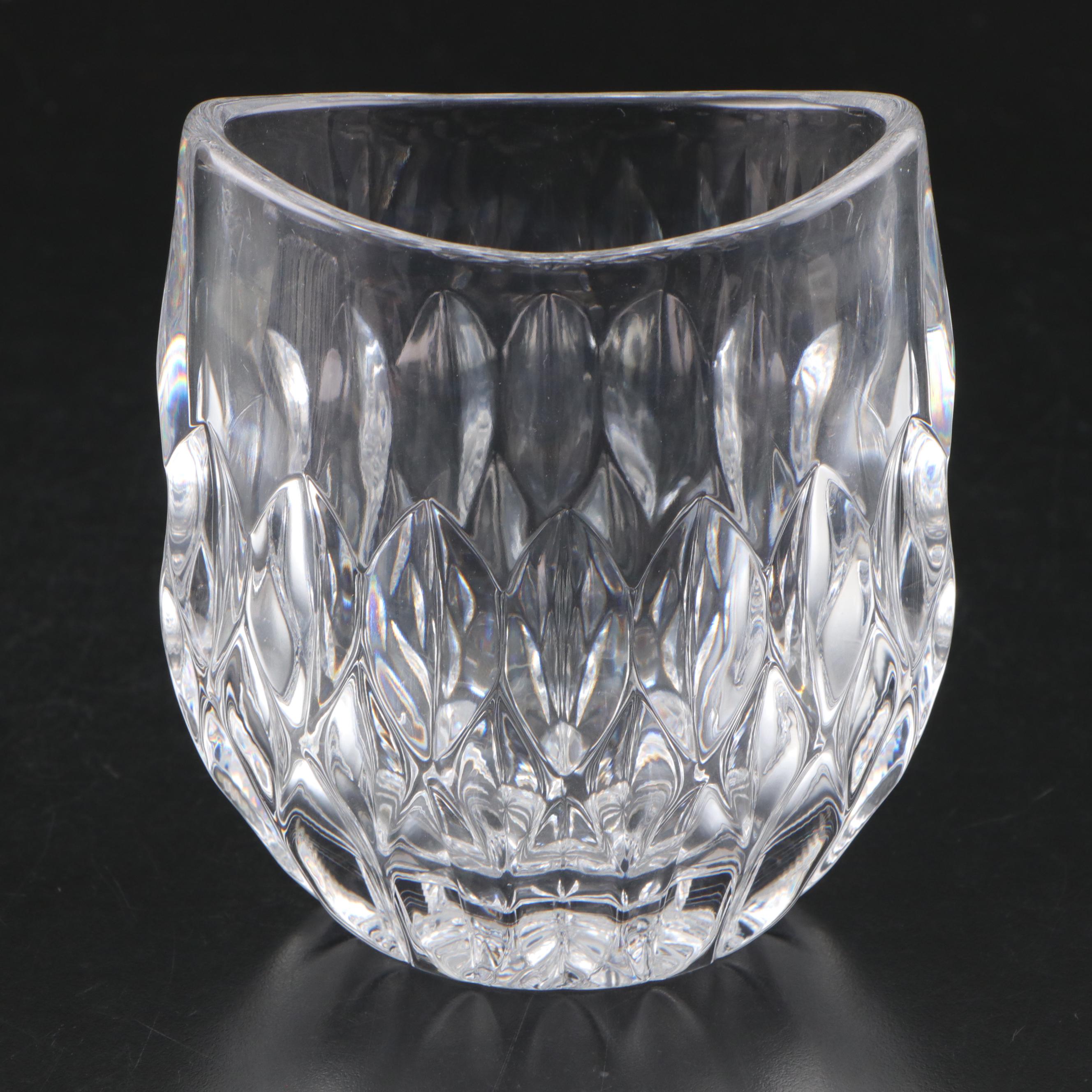 Gorham "Althea" Crystal Bowl and Pocket Vase with Mikasa "Everest" Candlesticks