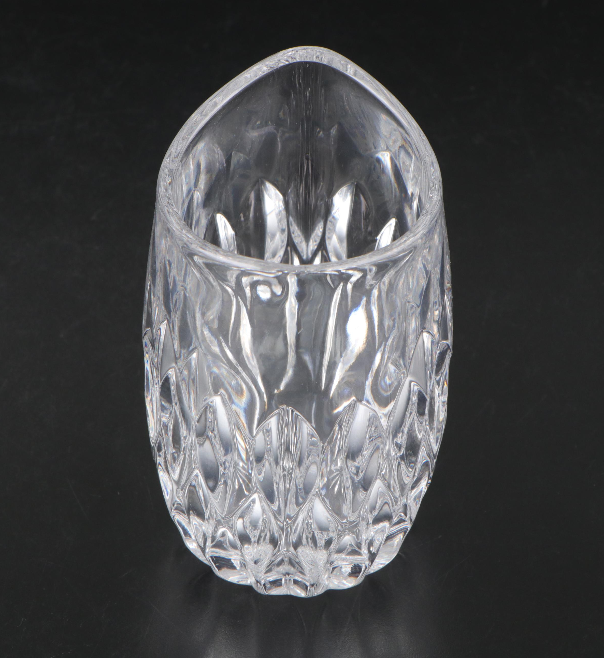 Gorham "Althea" Crystal Bowl and Pocket Vase with Mikasa "Everest" Candlesticks