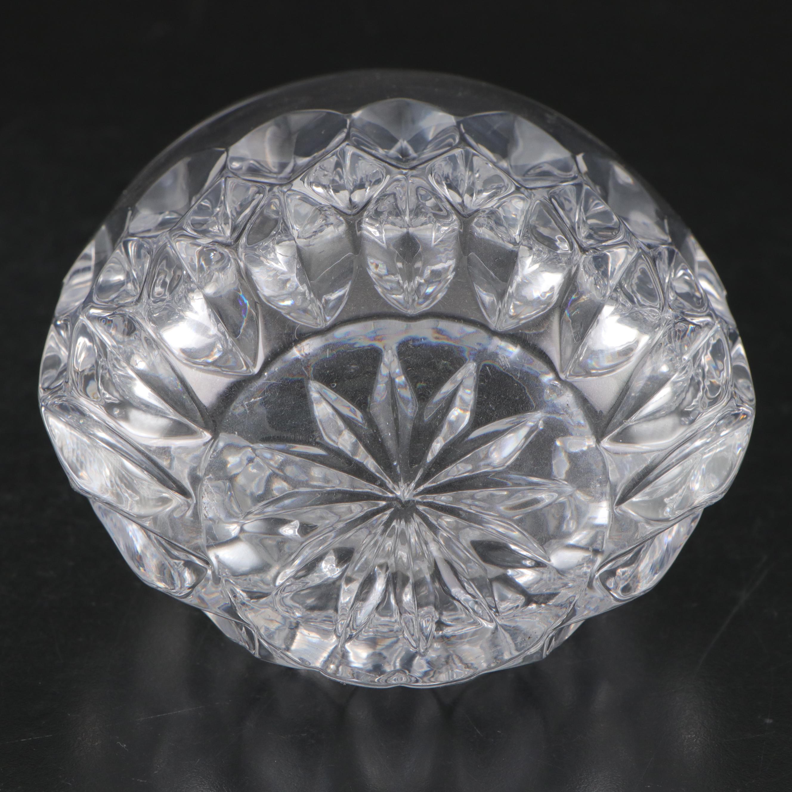 Gorham "Althea" Crystal Bowl and Pocket Vase with Mikasa "Everest" Candlesticks