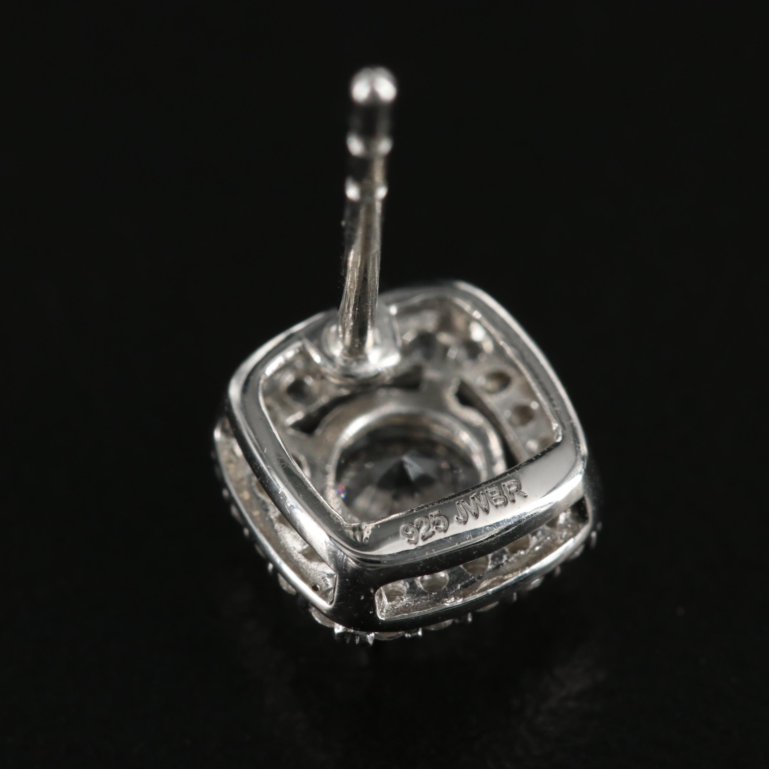 Sterling White Sapphire Earrings