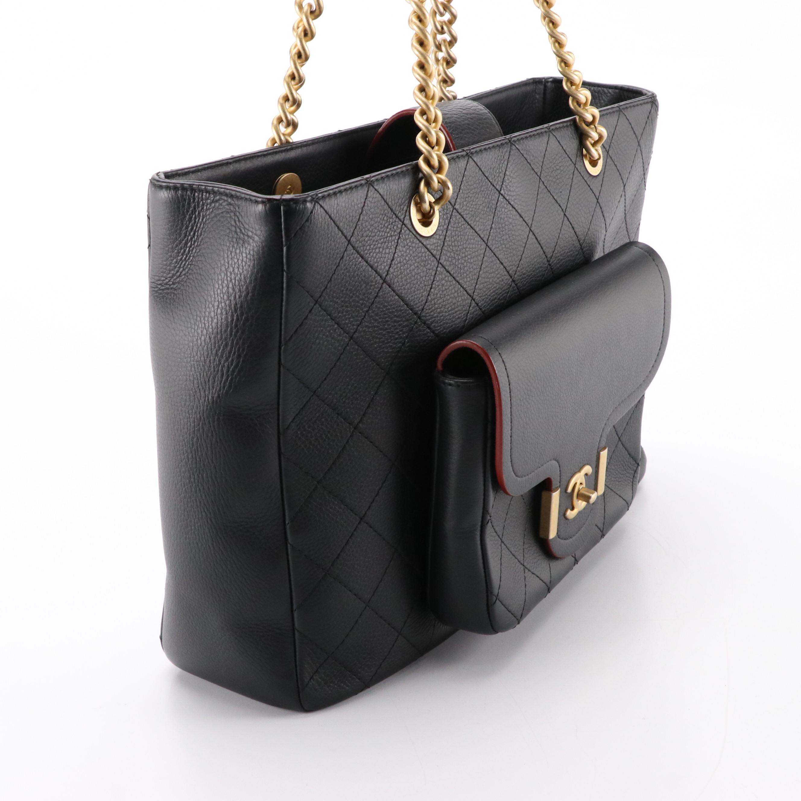 Chanel Archi Chic Shopping Bag in Quilted Caviar Leather