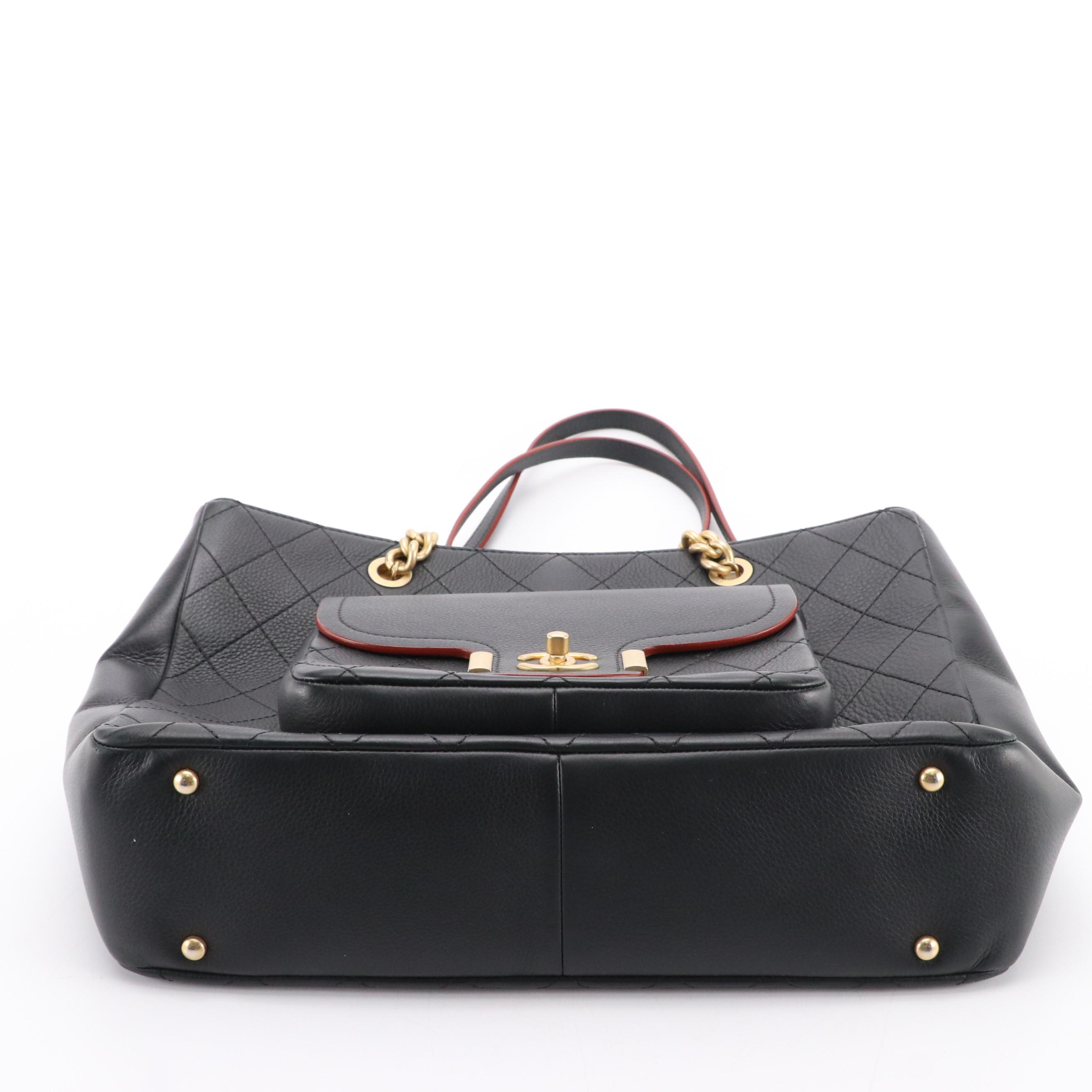 Chanel Archi Chic Shopping Bag in Quilted Caviar Leather