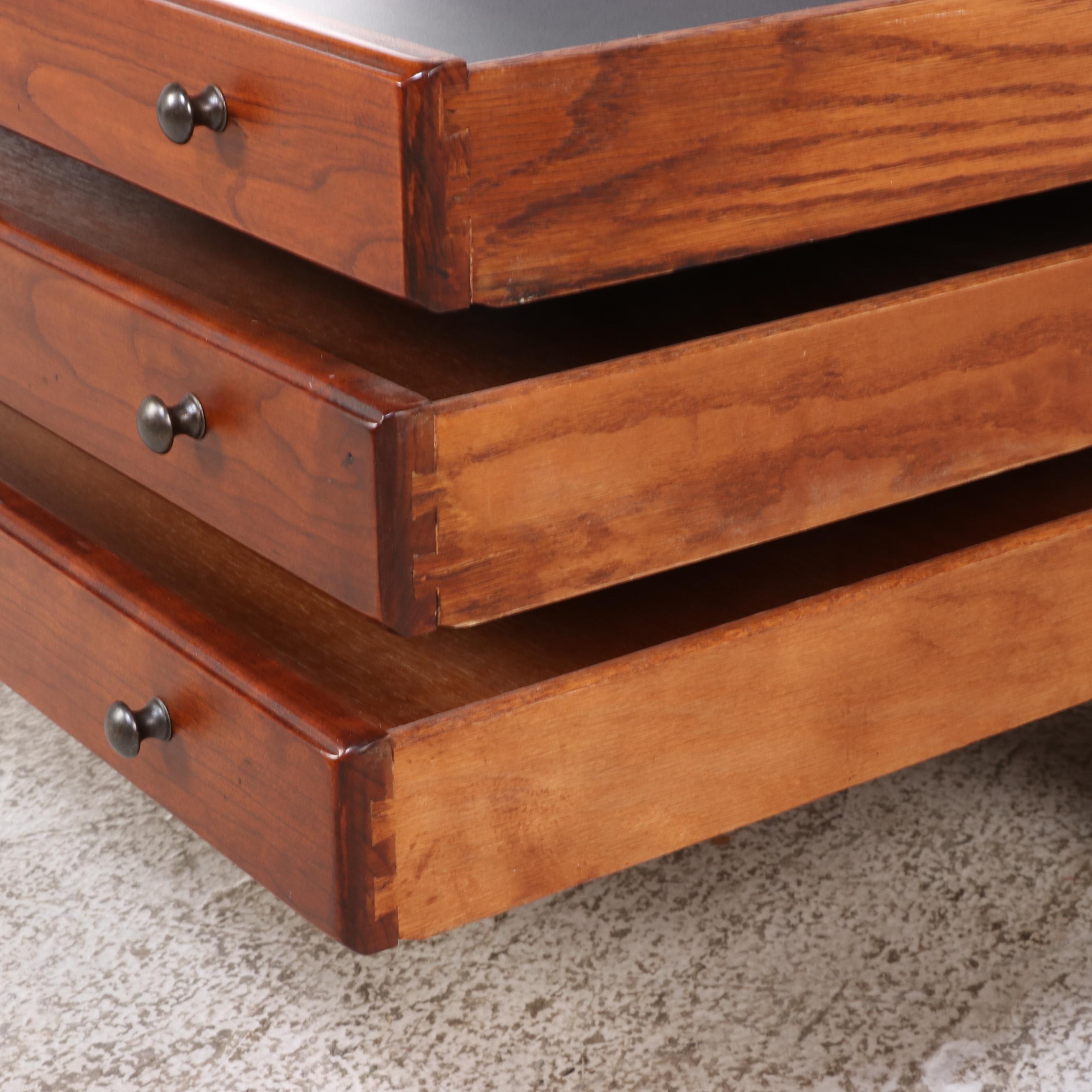 Bob Timberlake for Lexington Chippendale Style Cherrywood Map Chest Coffee Table