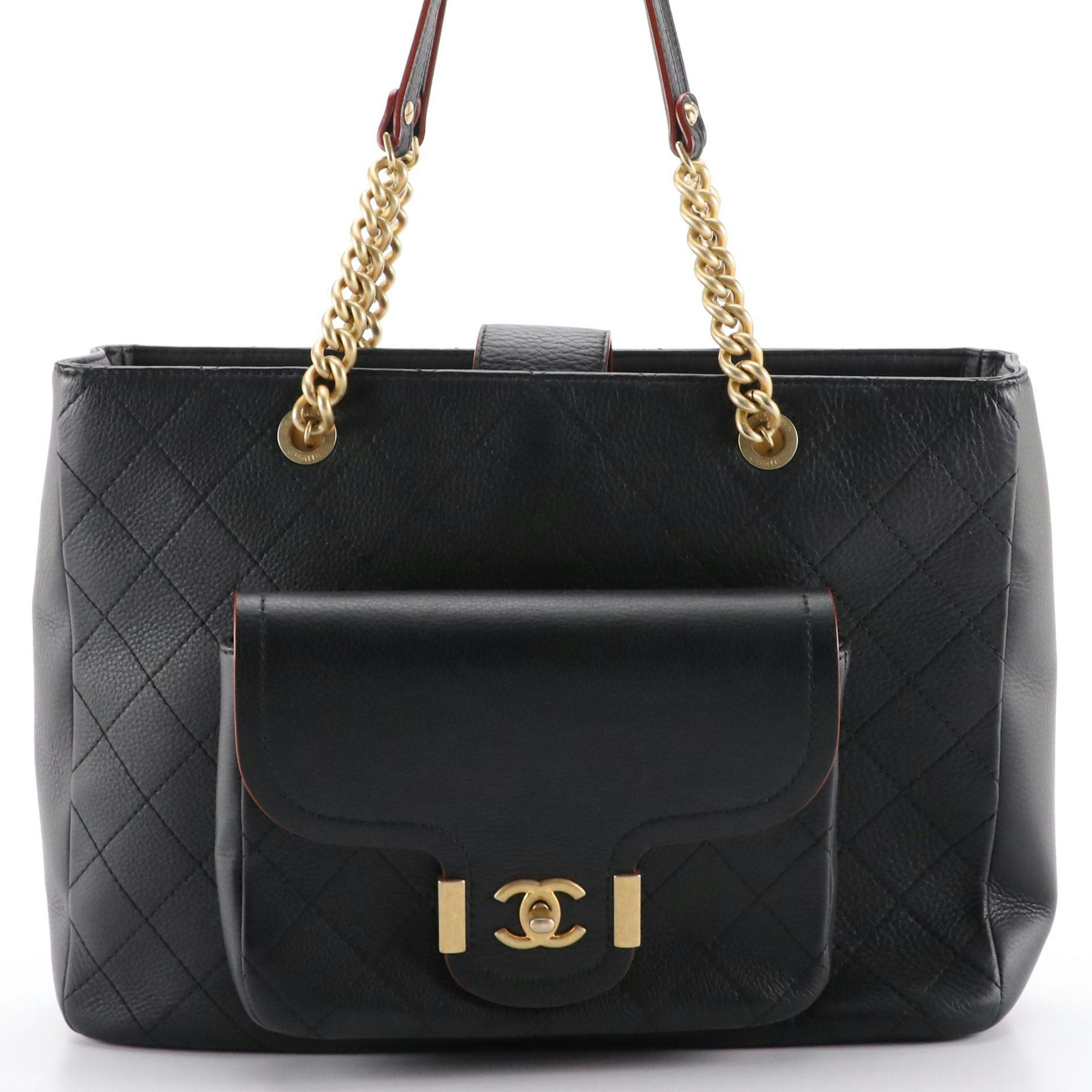Chanel Archi Chic Shopping Bag in Quilted Caviar Leather