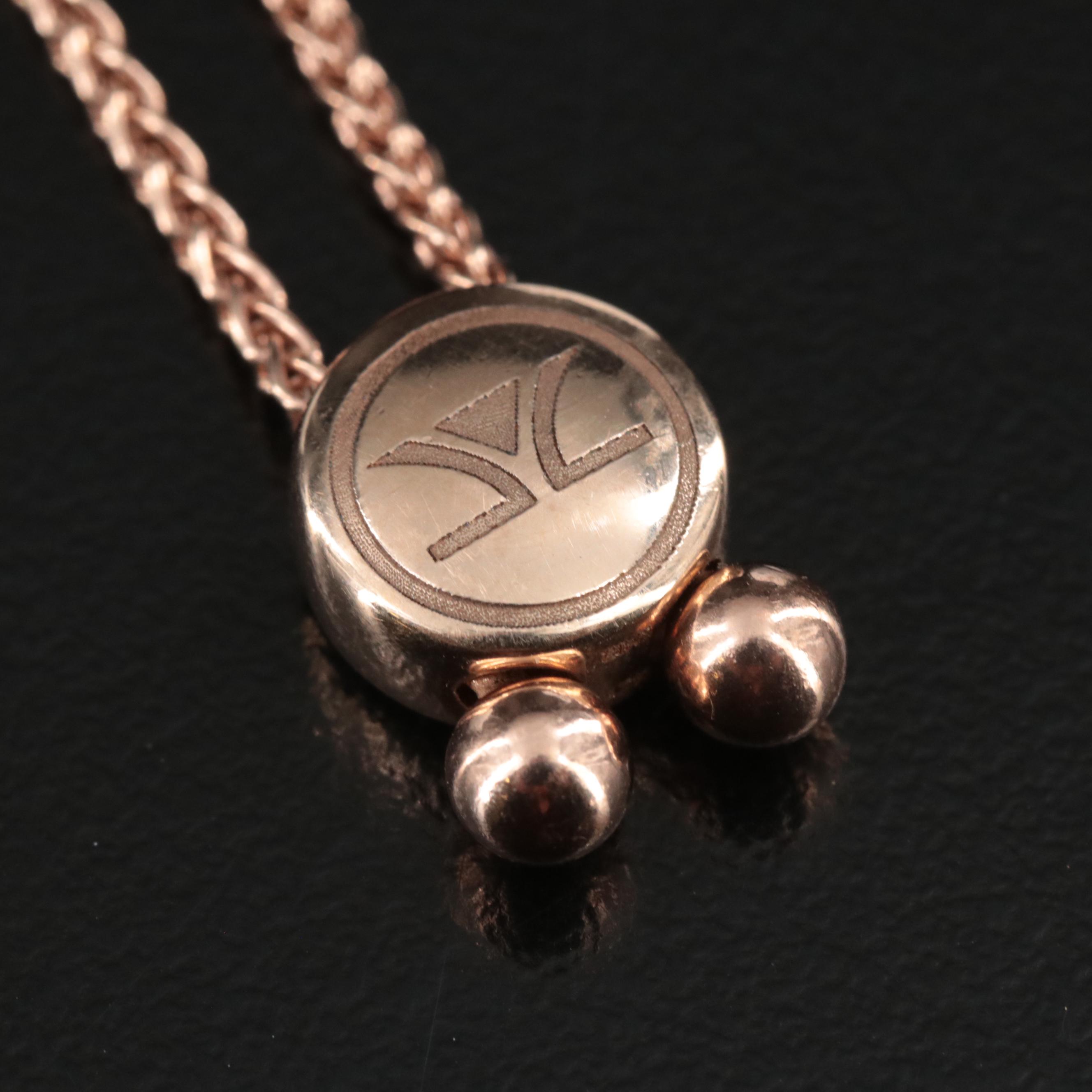 Le Vian 14K Rose Gold Opal and Diamond Bolo Slide Bracelet