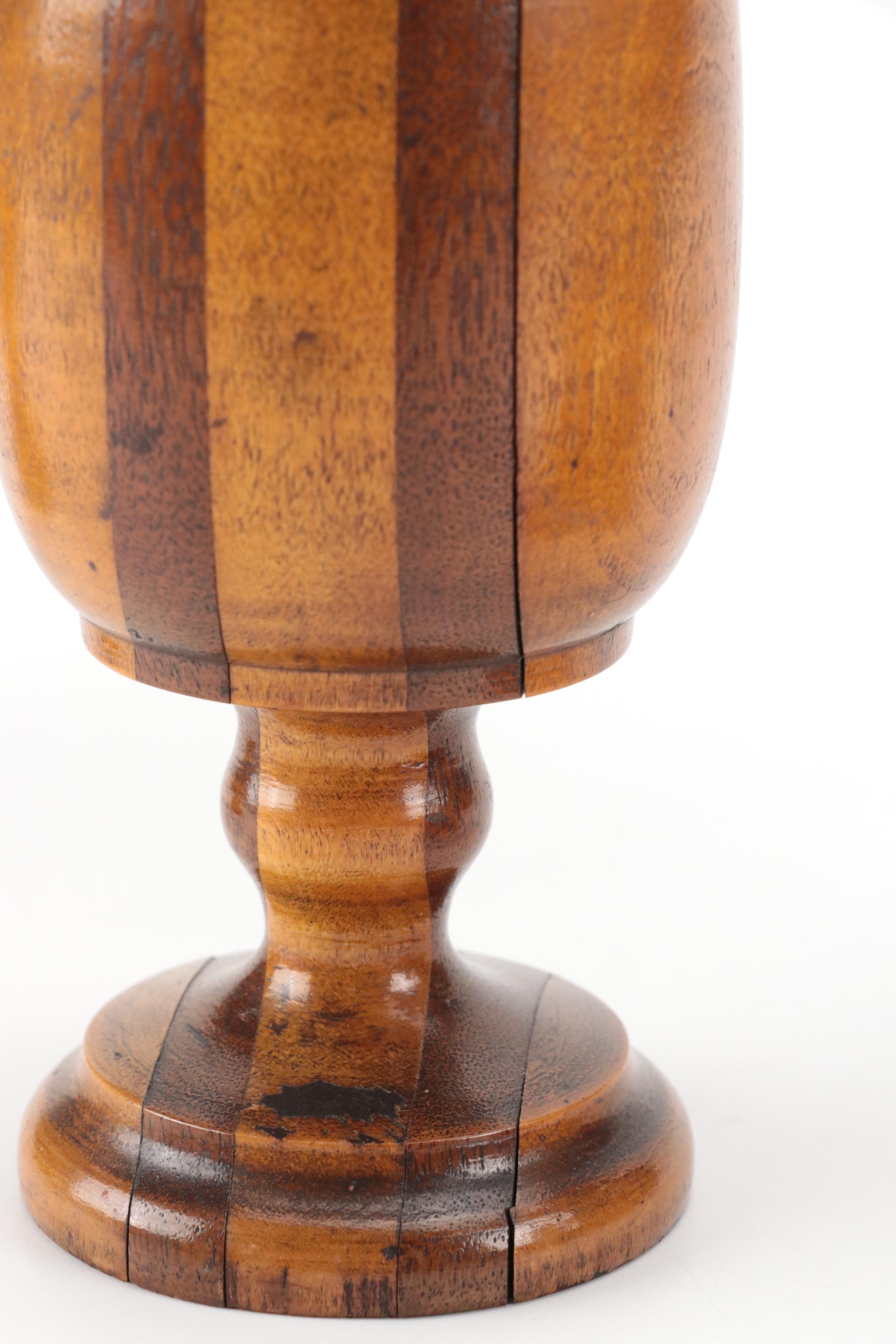 Finished Wood Goblet with More Wood Goblets