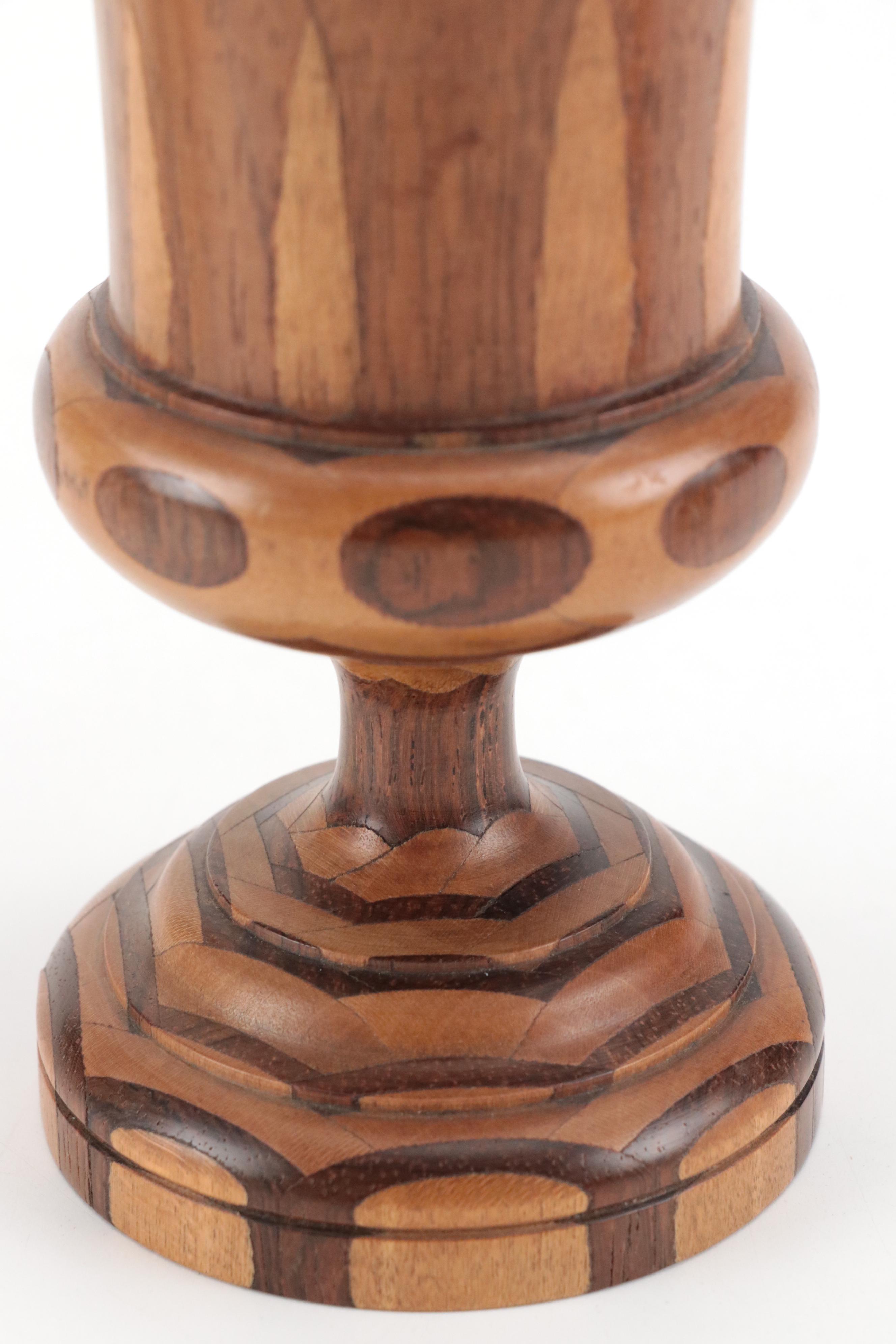 Finished Wood Goblet with More Wood Goblets