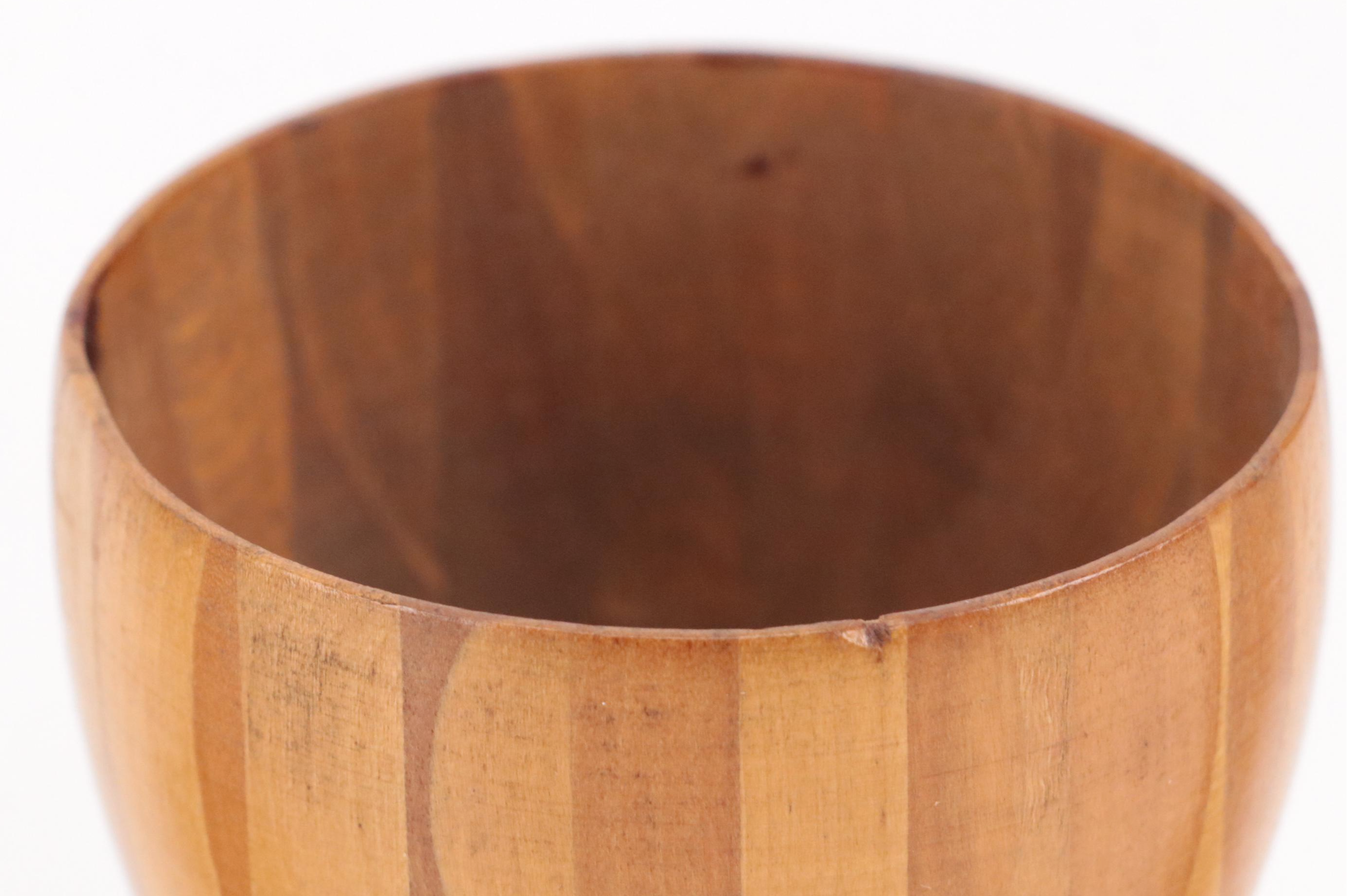 Finished Wood Goblet with More Wood Goblets