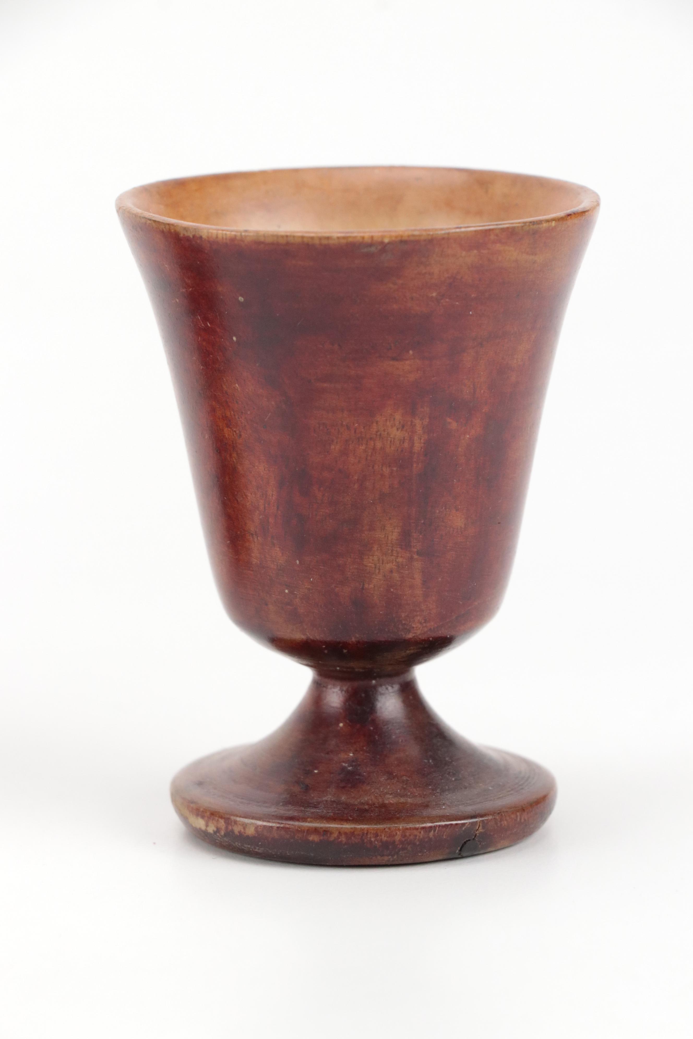 Finished Wood Goblet with More Wood Goblets