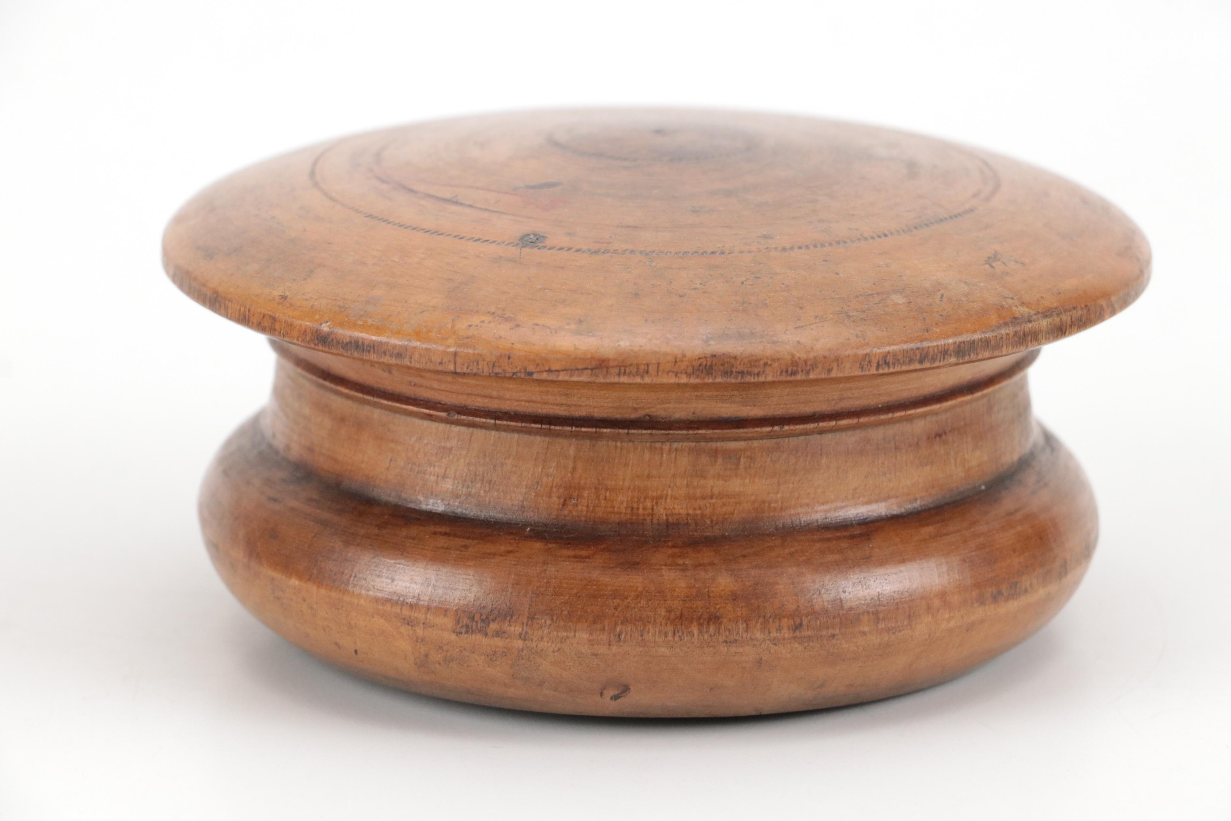 Floral Motif Wood Box with Finished Wood Powder Box and More