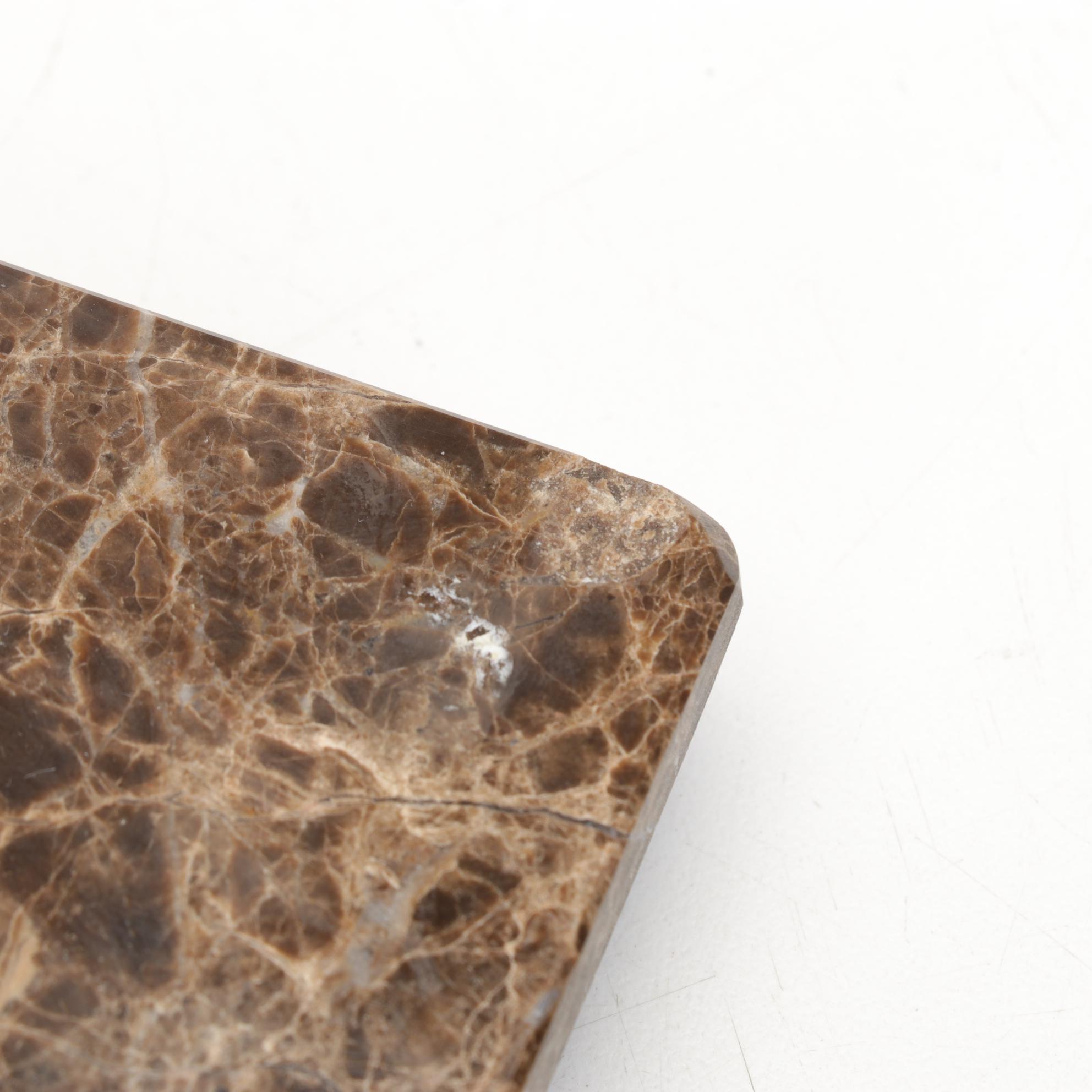 Donald Drumm Studios Marble and Aluminum Cheeseboard