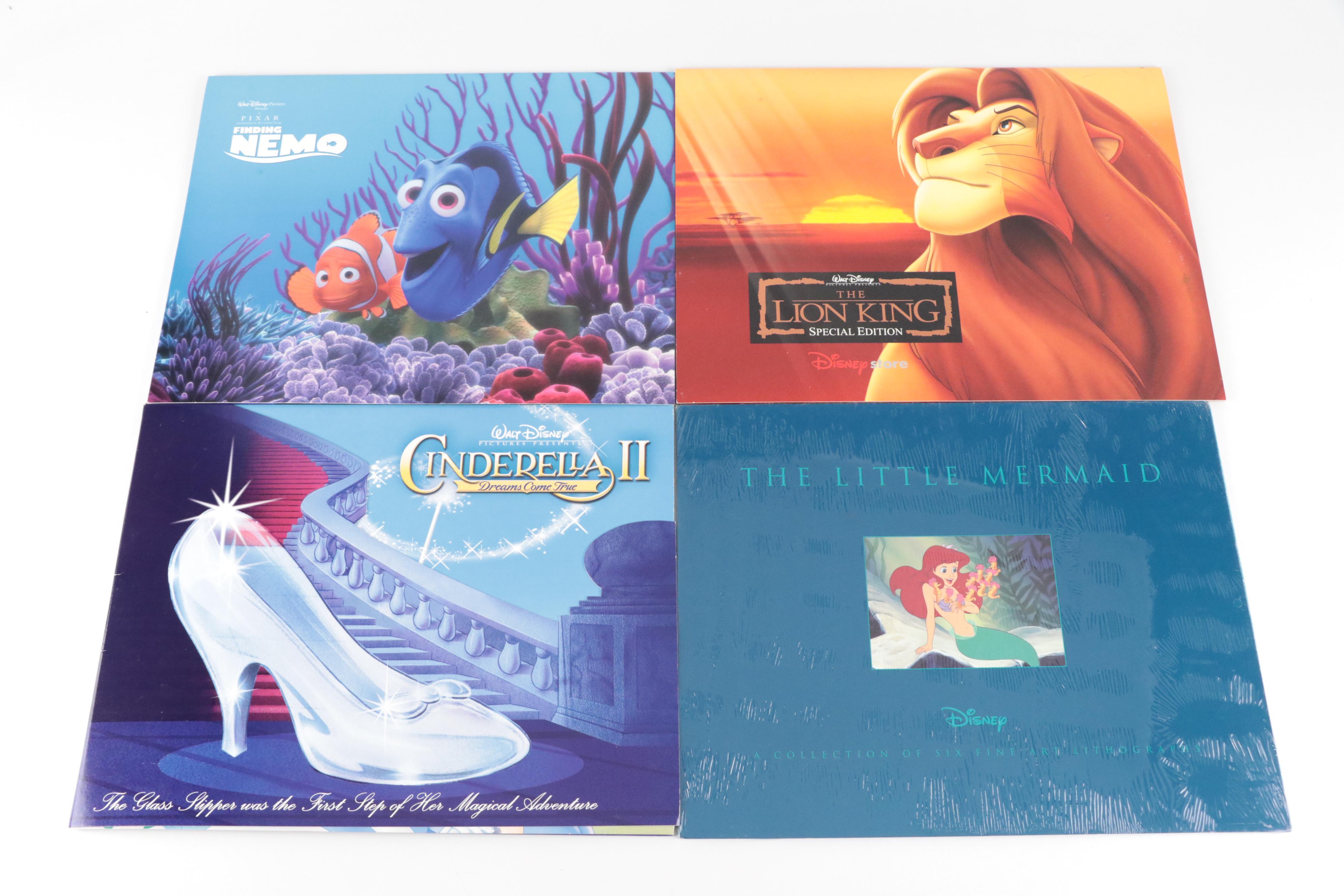 Disney and Pixar Offset Lithographs Including "The Lion King" and "Finding Nemo"