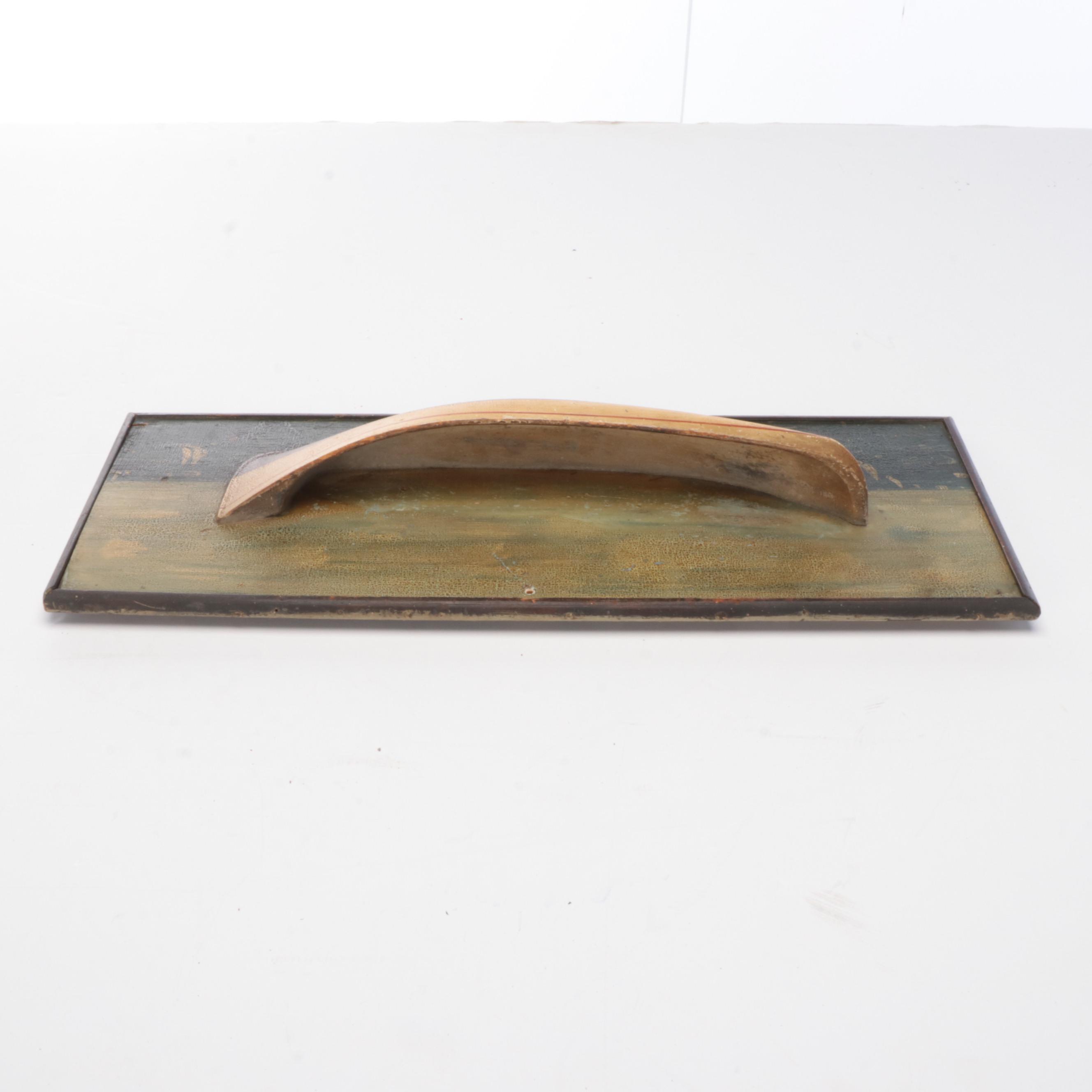 Polychrome Wood Boat Motif Wall Hangings, Late 20th Century