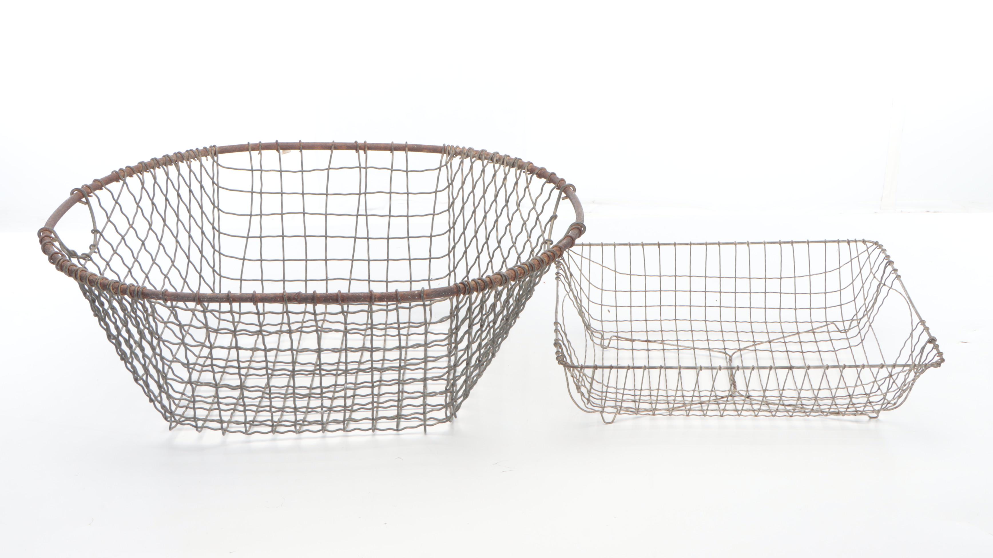 Metal Wire Baskets, 20th Century