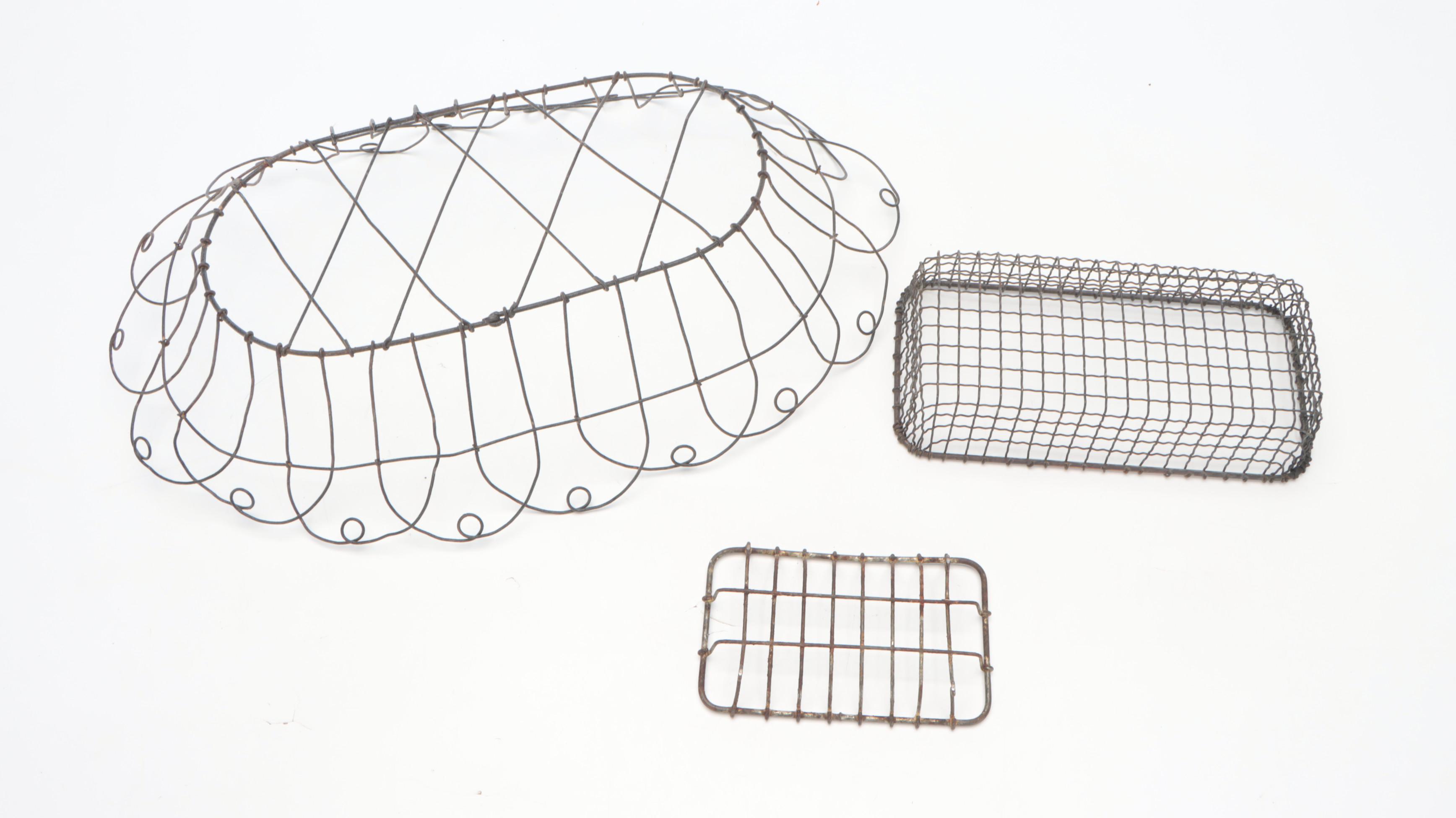 Metal Wire Baskets, 20th Century