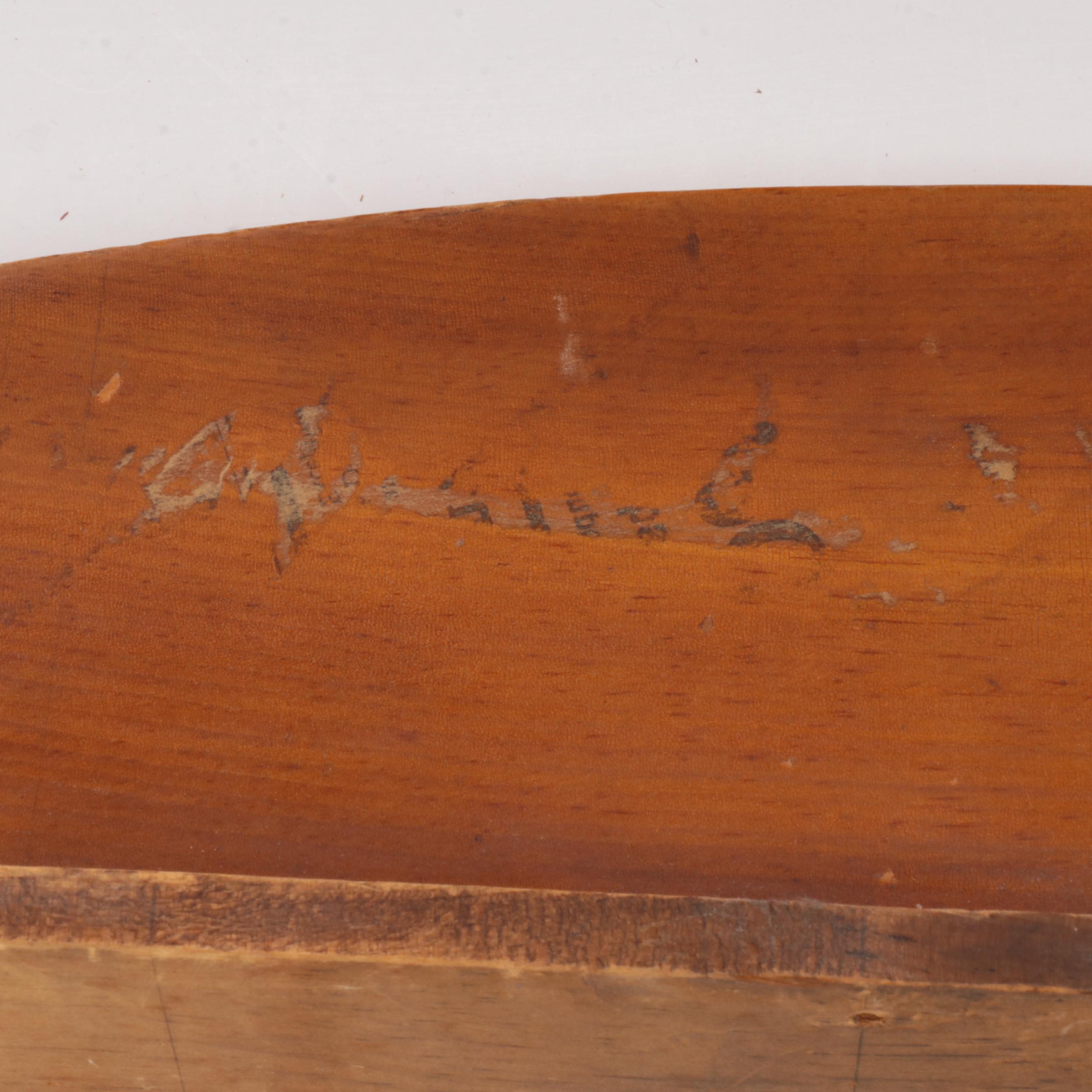 Two Model Boat Half Hull Replica Wall Plaques