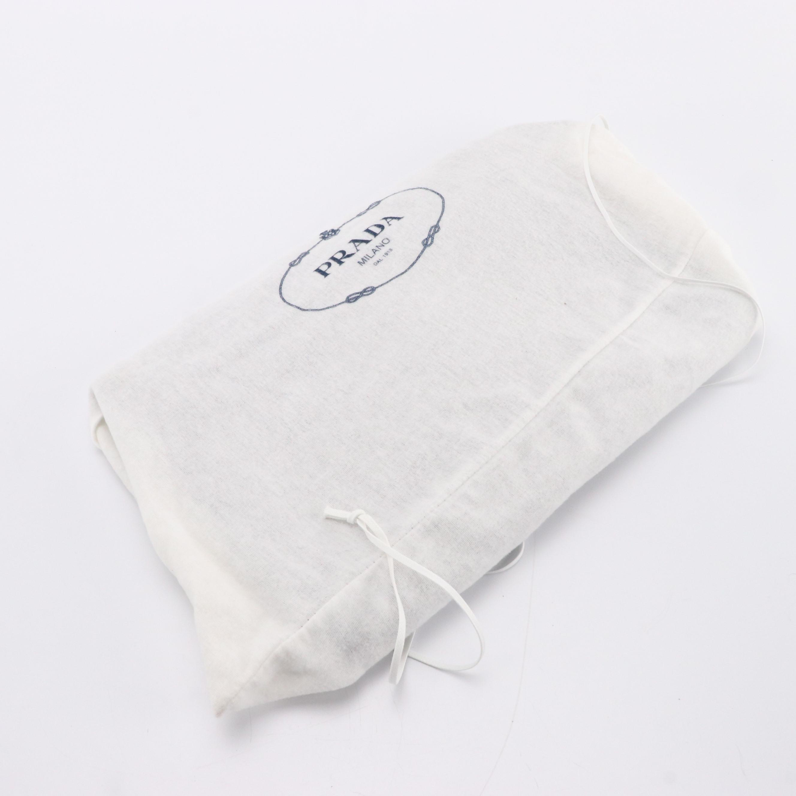 Prada Document Travel Case in Black Saffiano Leather