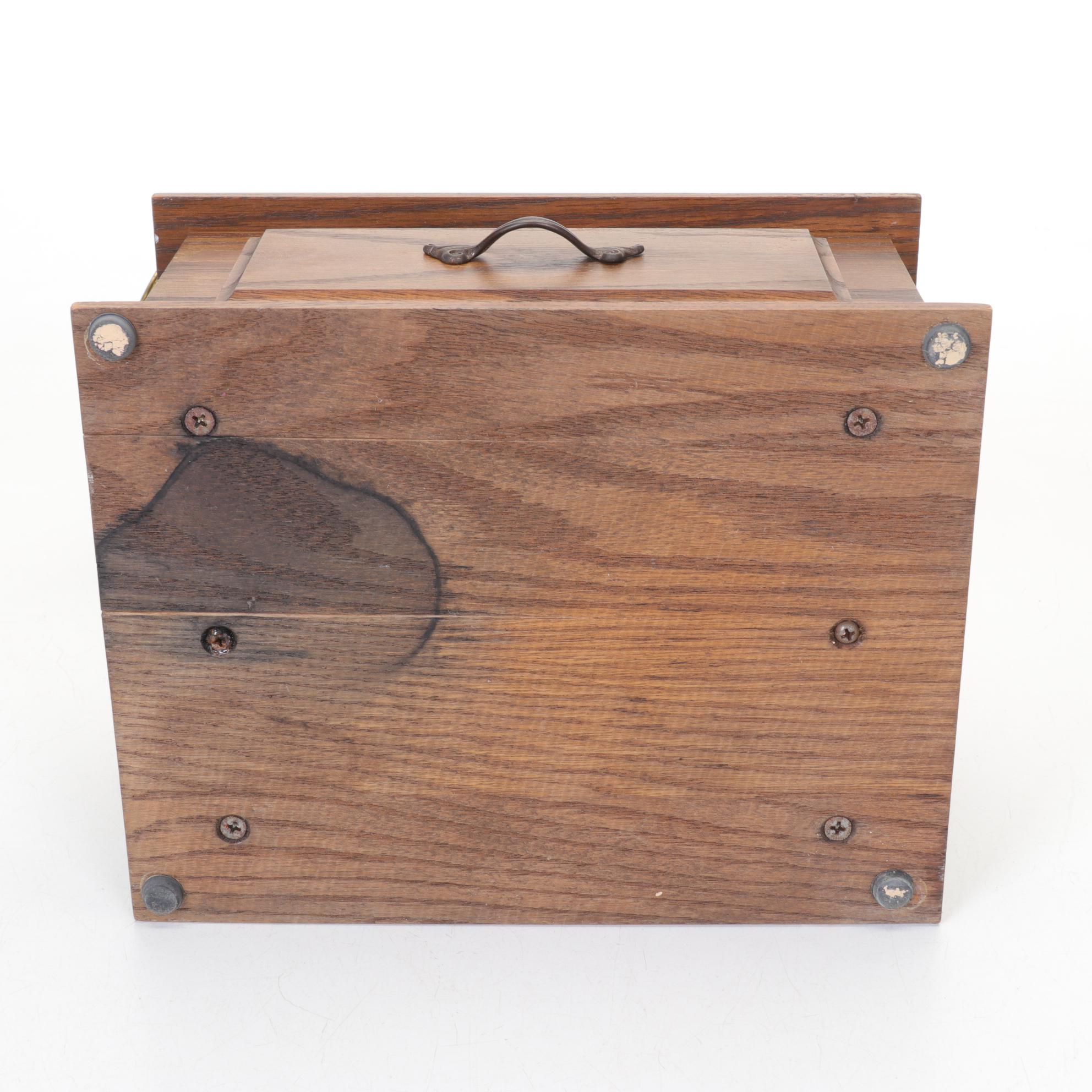 Thorens Automatic Music Box with Musical Disc Collection