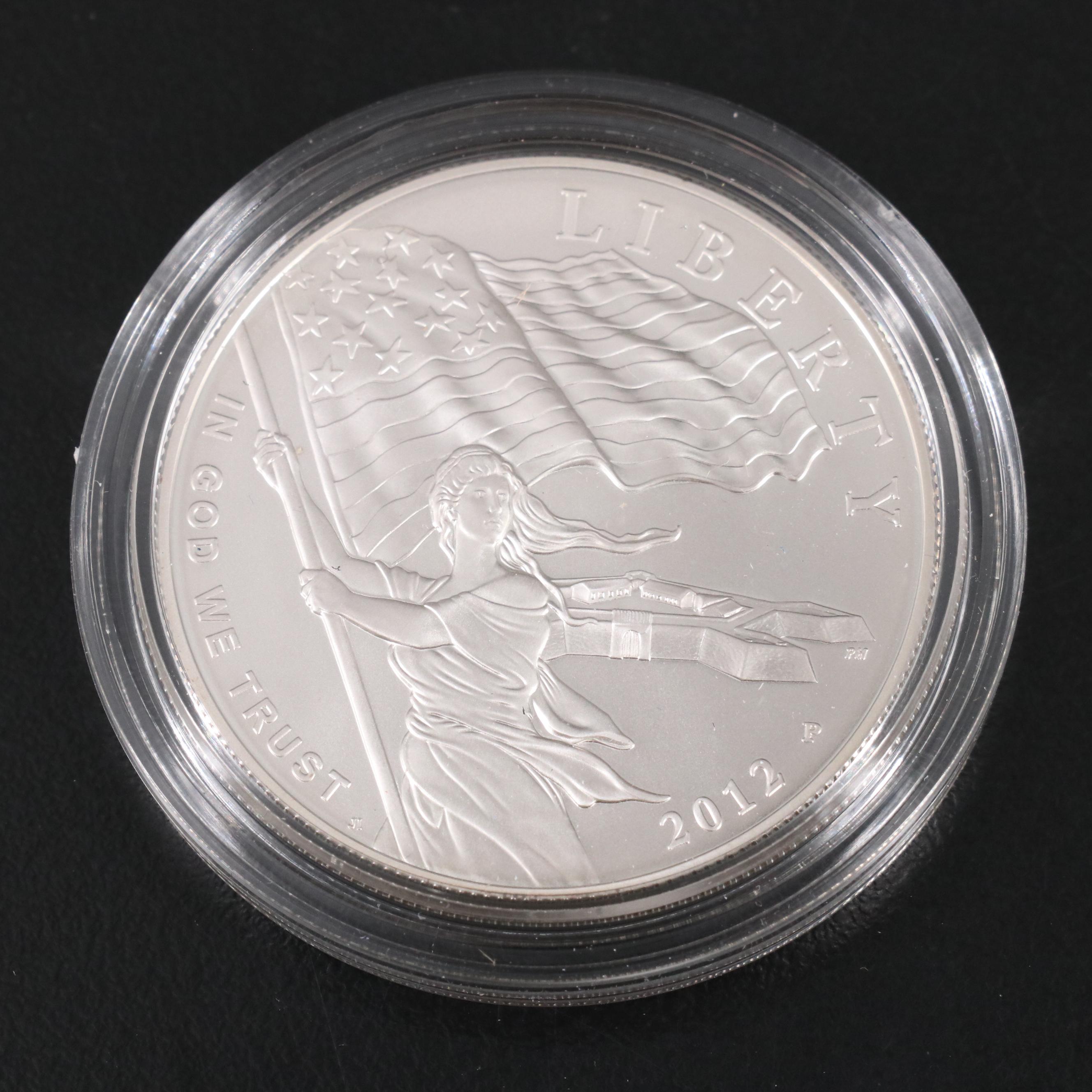 Two Modern Commemorative Silver Dollars