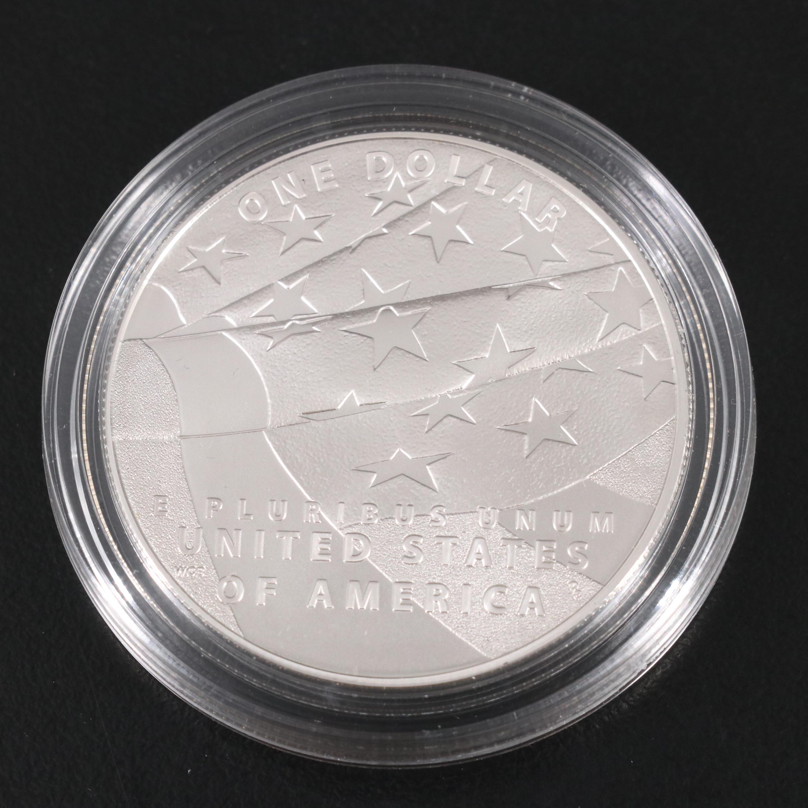Two Modern Commemorative Silver Dollars