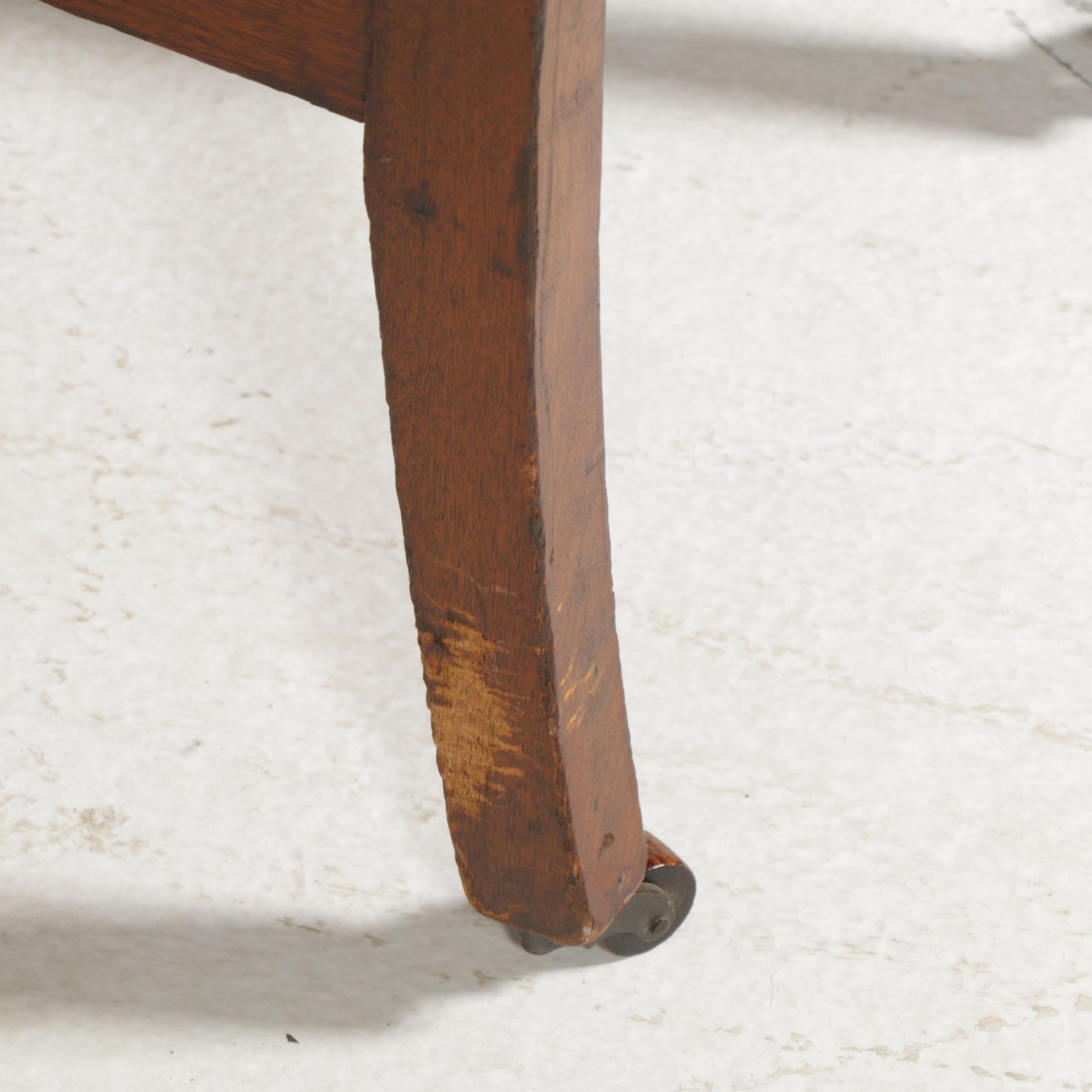 Victorian Carved Walnut Dining Table, Storage Sideboard and Chairs