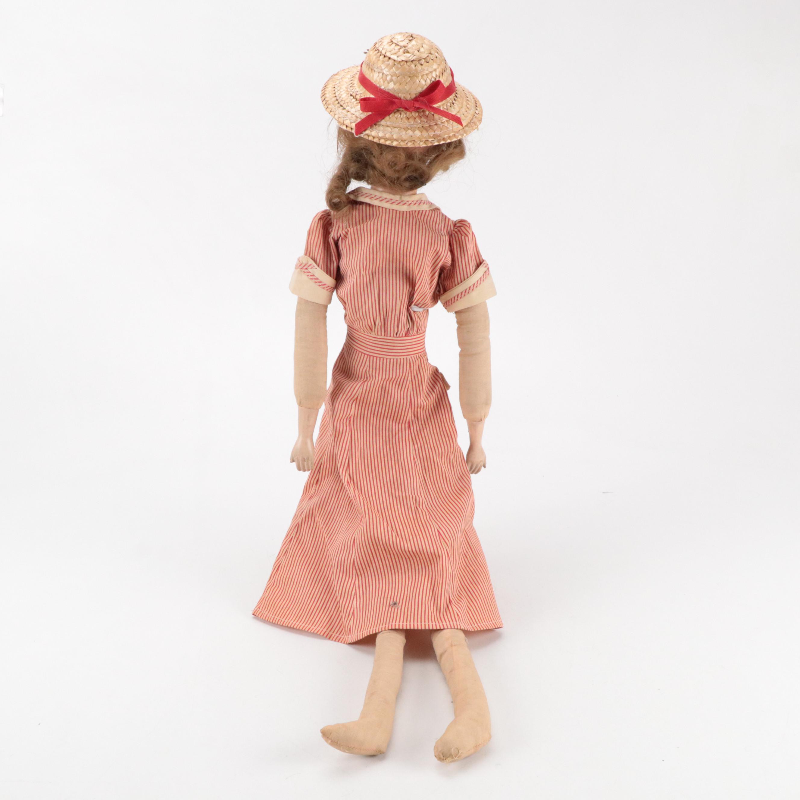 Jazz Age Compostion Boudoir Dolls, Early to Mid-20th Century