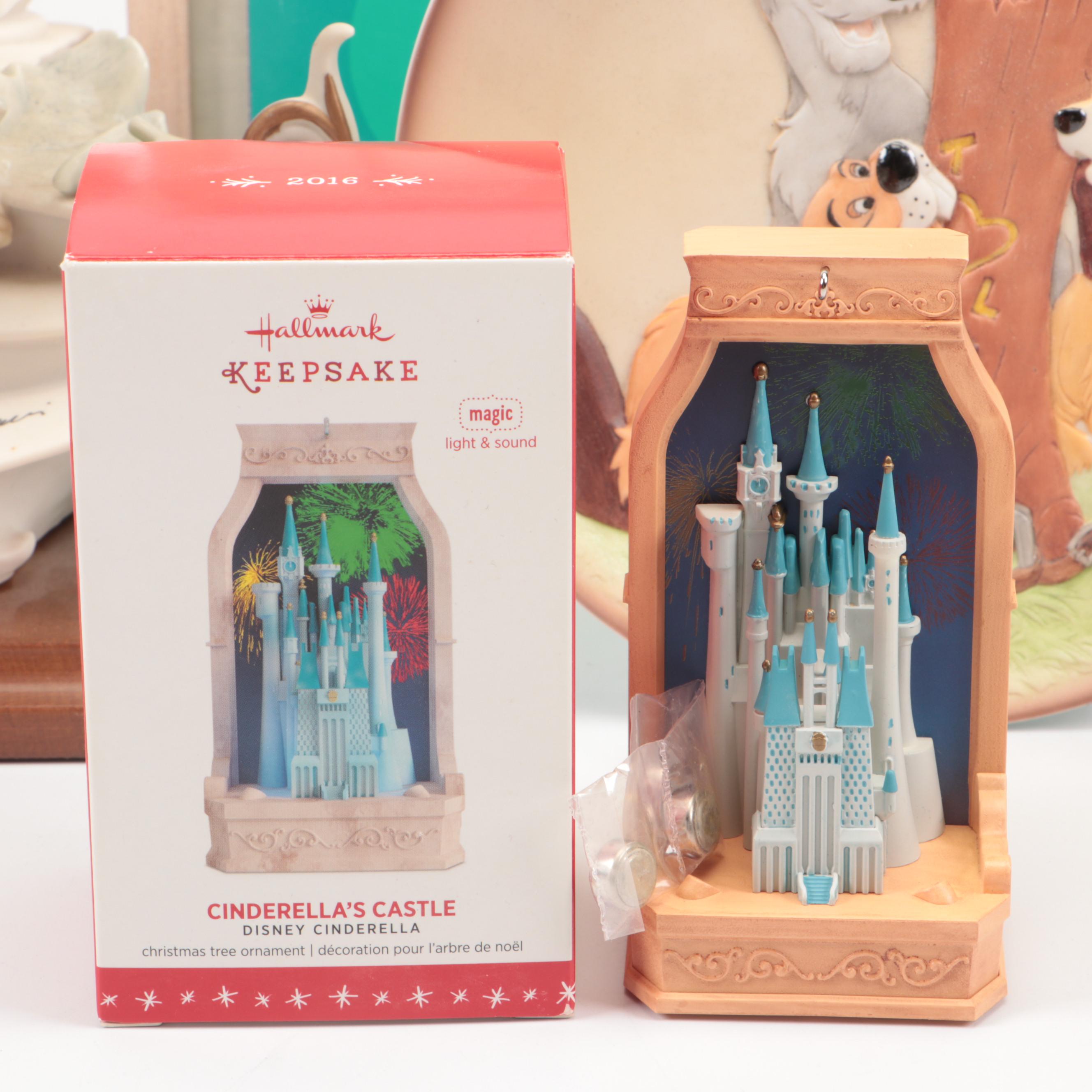 Disney "101 Dalmatians", "Cinderella's Castle" "Cinderella" Figurines, and More